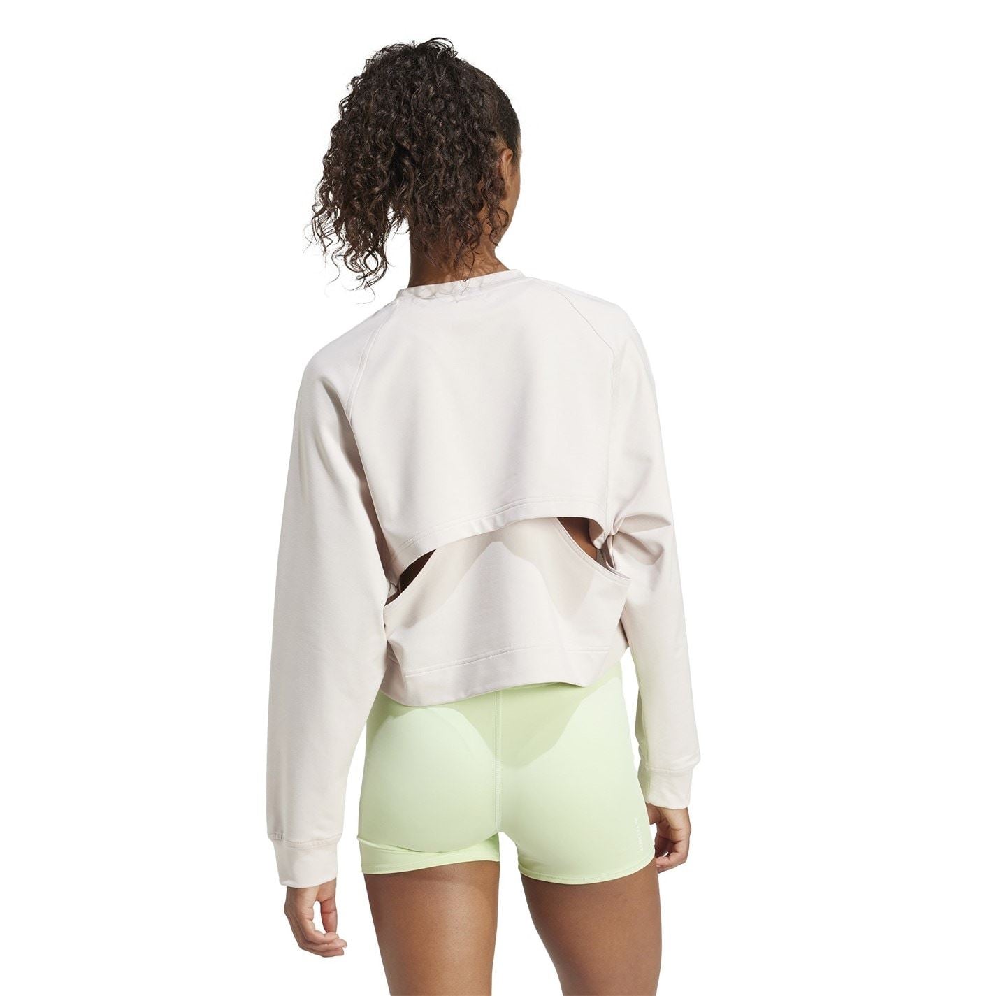 adidas Cropped Crew Neck Relaxed Fit Sweatshirt