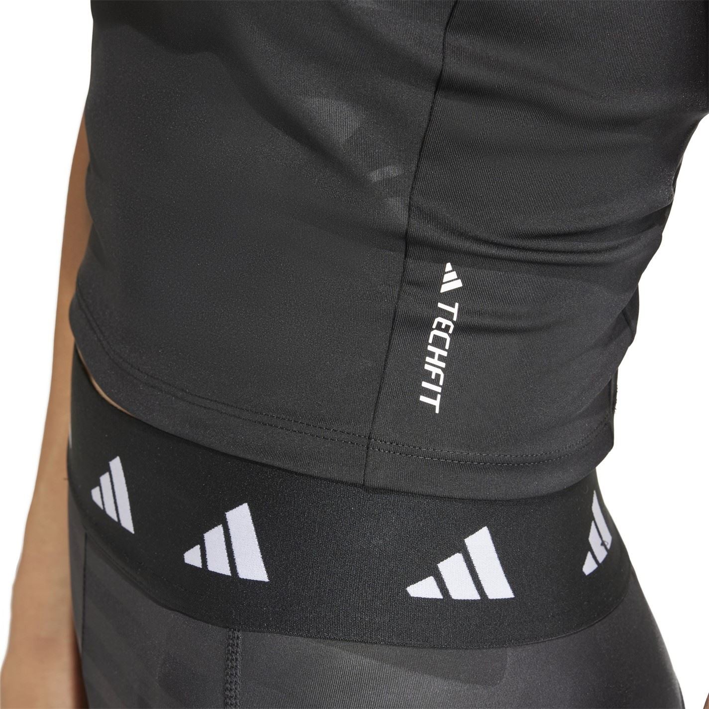 adidas Womens Techfit Printed Crop Training Tank Top