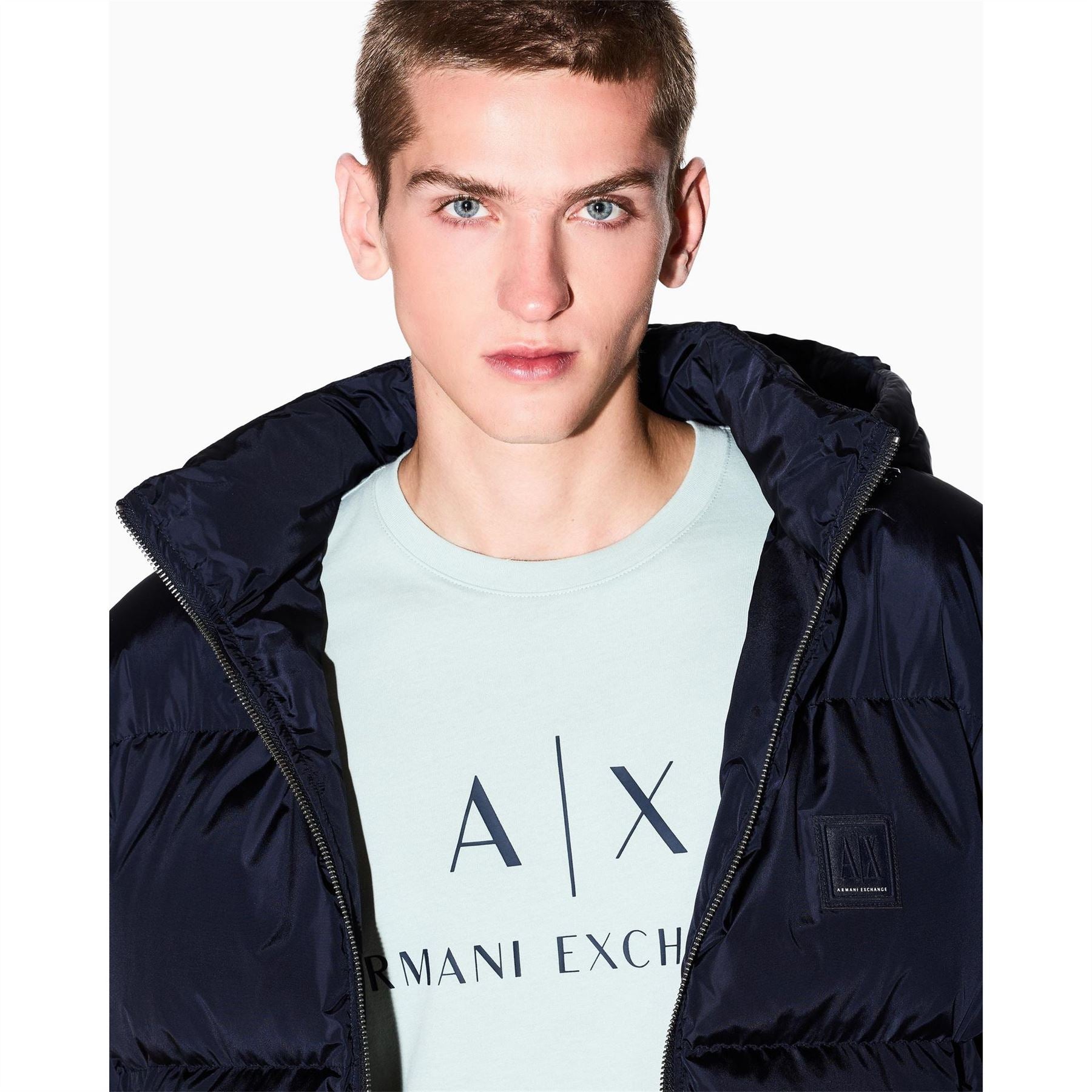 Armani Exchange Exchange Printed Logo Crew Neck Short Sleeve T-Shirt