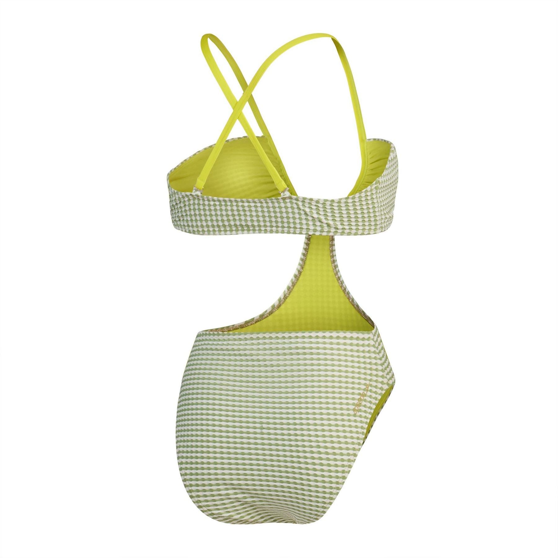 Speedo Gingham Patterned One Piece Swimsuit