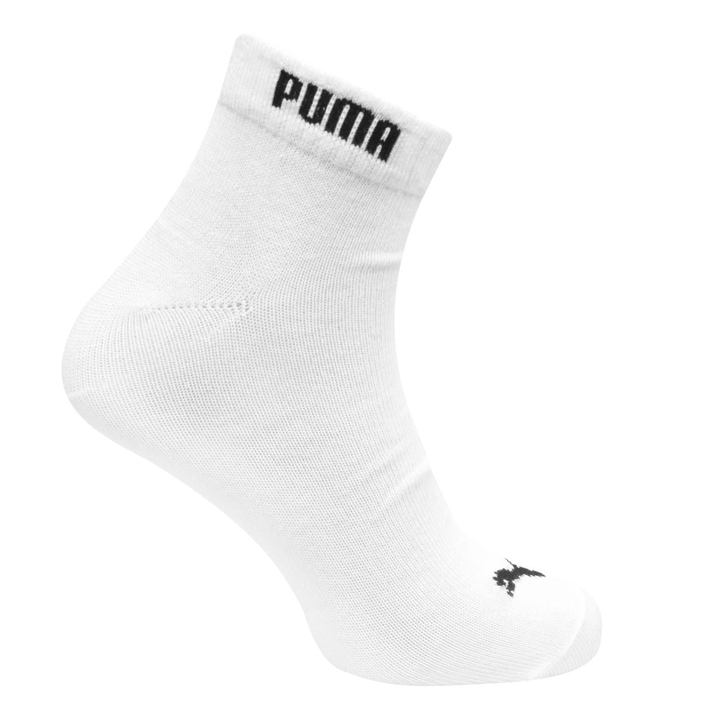 Puma Mens 3 Pack Quarter Socks