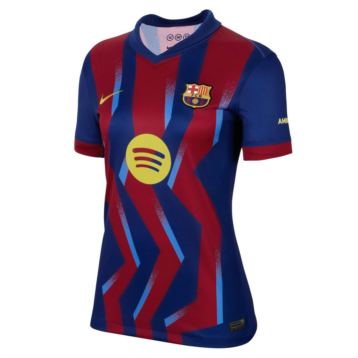 Nike Fc Barcelona Fourth 2025 26 Short Sleeve V Neck Football Shirt