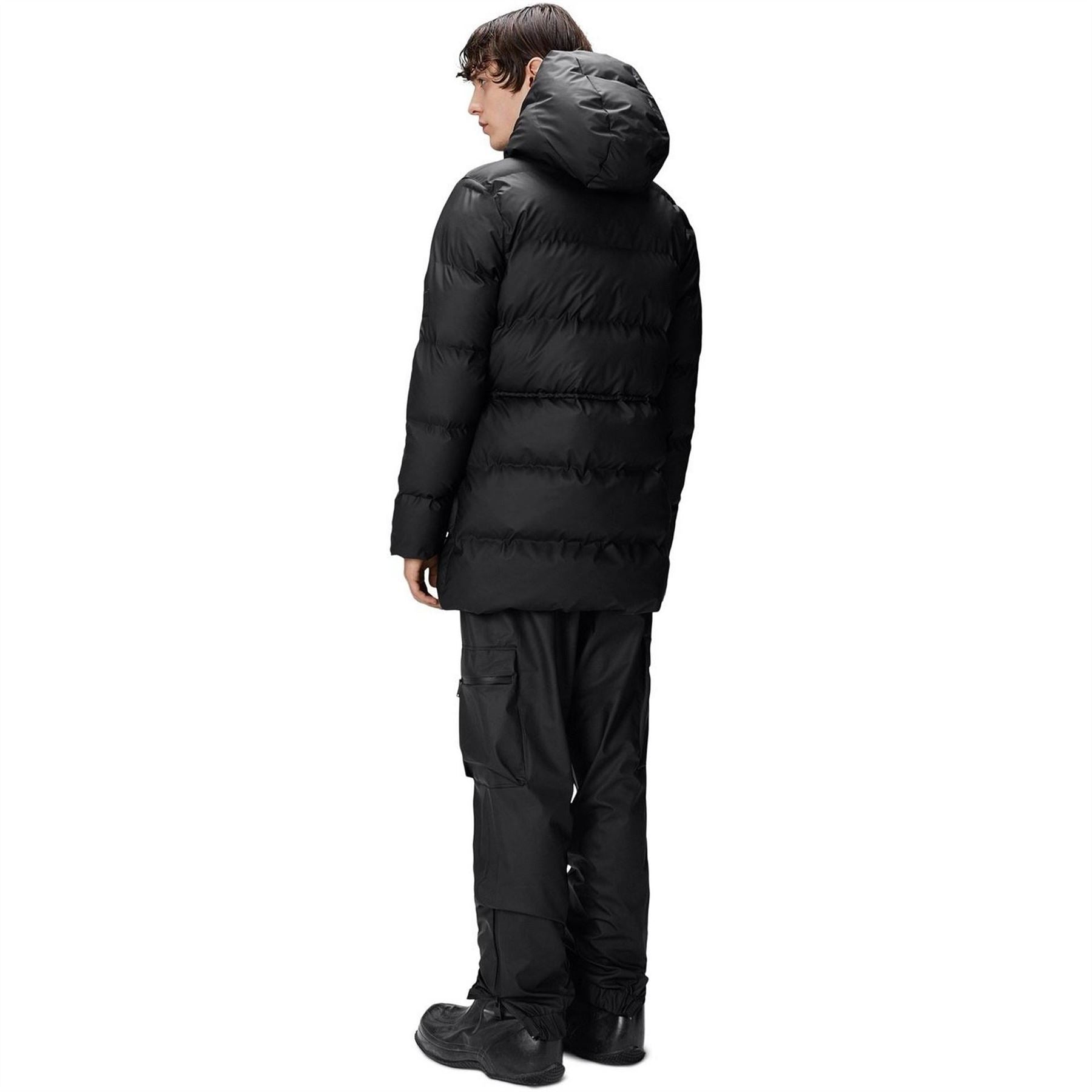 Rains Alta Hooded Long Puffer Jacket