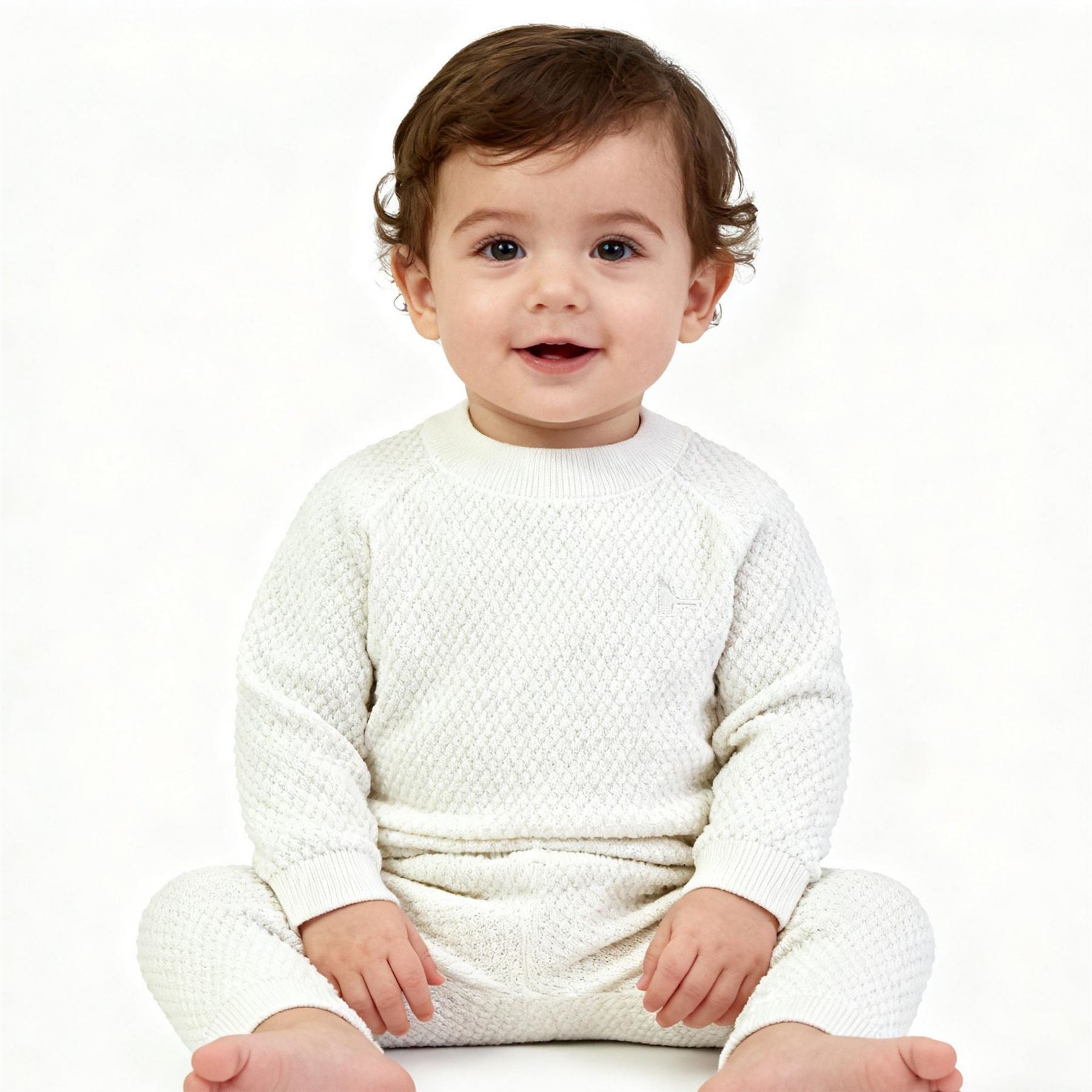 Jack Wills Pointelle Cotton Long Sleeve Pyjama Set
