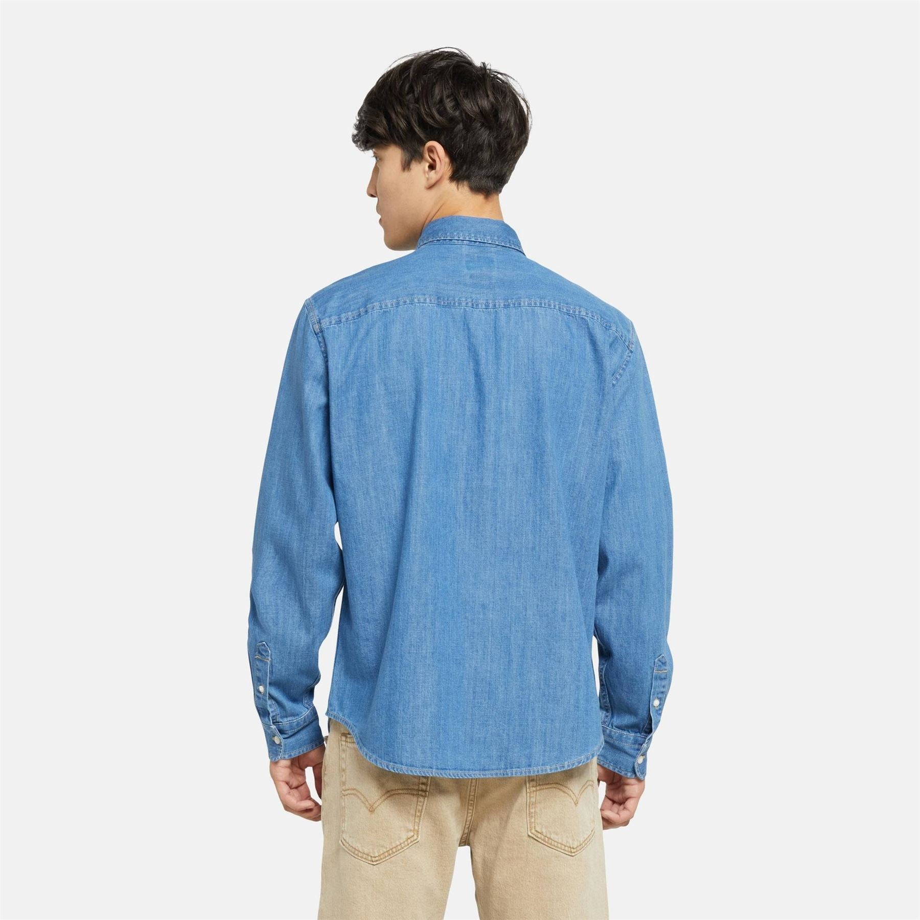 Levis Authentic Button Down Woodrow Long Sleeve Denim Shirt