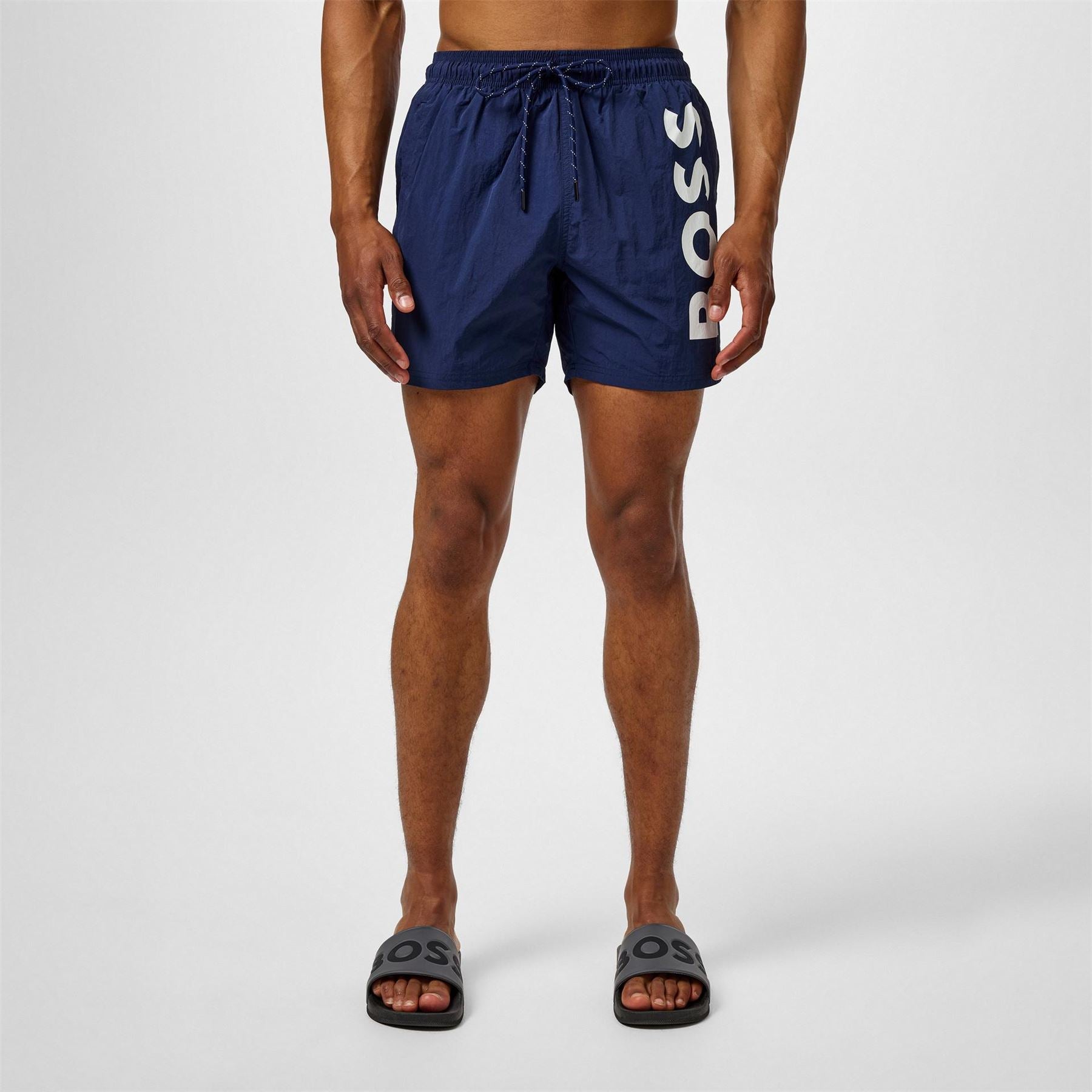 Boss Octopus Swim Shorts With Bold  Branding