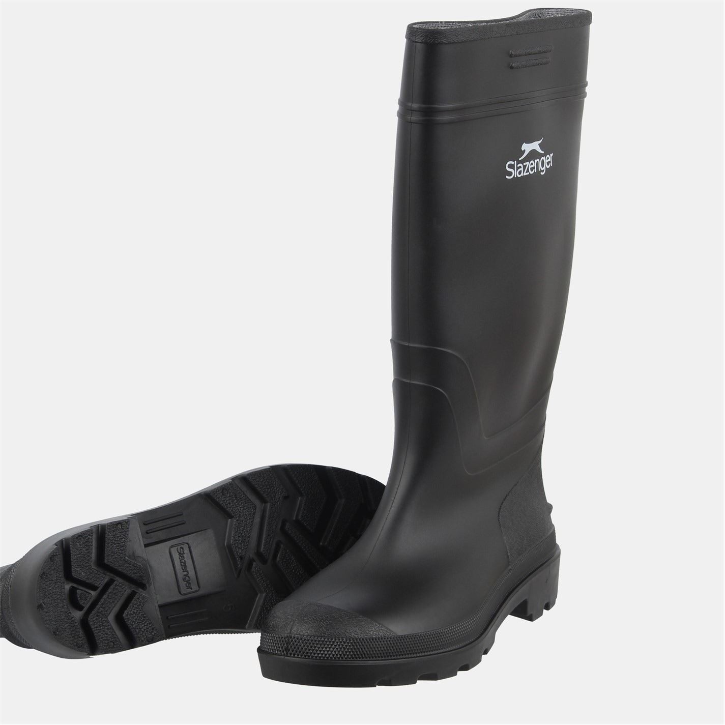 Slazenger Solid Pattern Rubber Heeled Wellington Boots