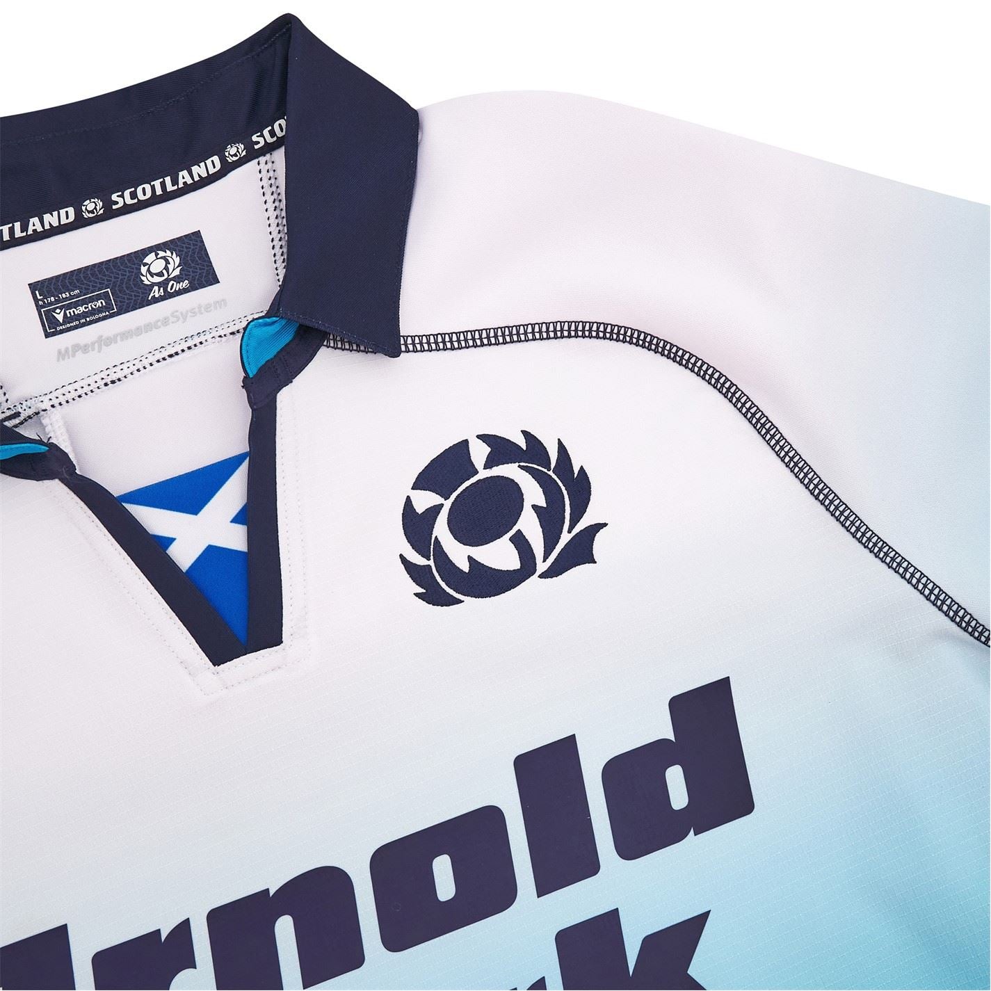 Macron Scotland Rugby Slim Fit Authentic Away Shirt 2024 Adults