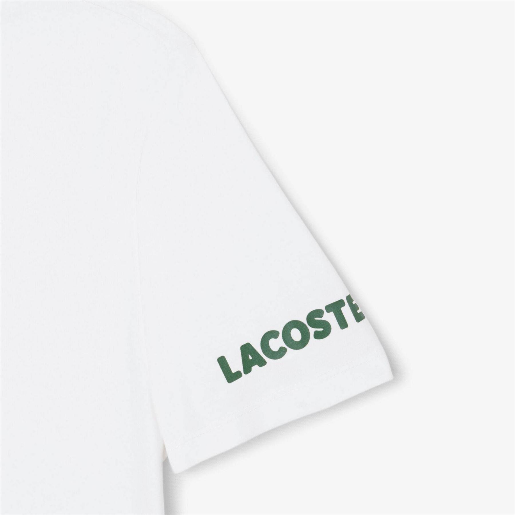 Lacoste Printed Cotton Lounge Short Sleeve Pyjama Top
