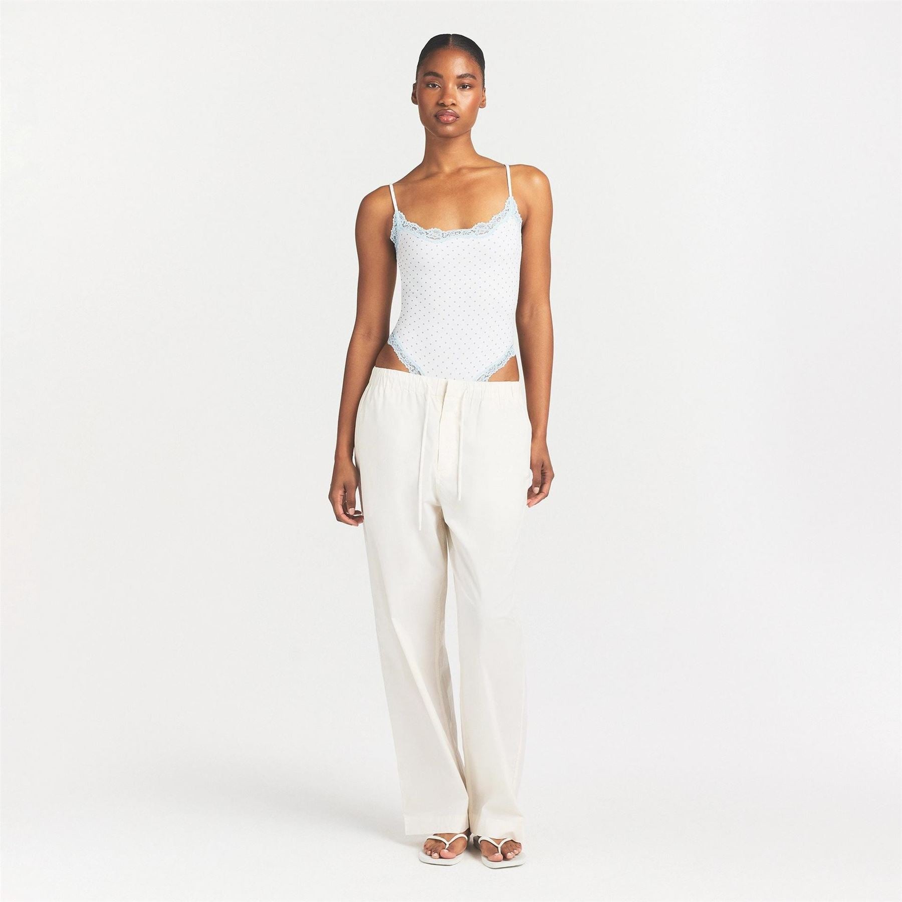 SKIMS Womens Fits Everybody Lace Cami Bodysuit