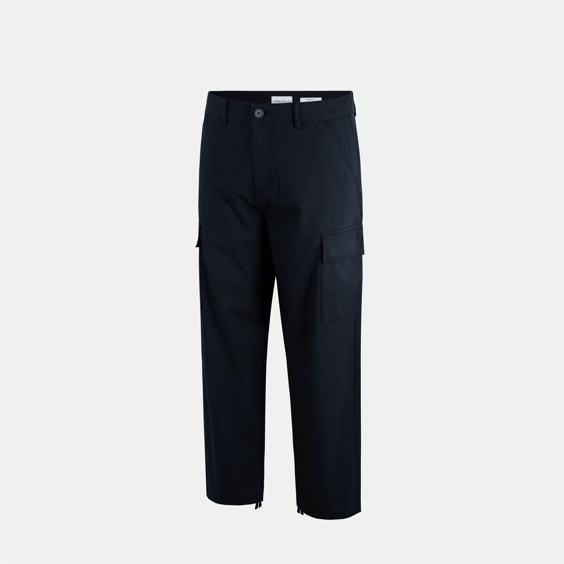 SoulCal Rip Solid Patterned Straight Cargo Trousers