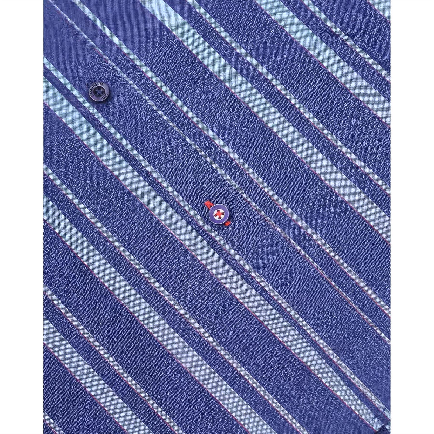 Lambretta Striped Short Sleeve Regular Fit Shirt