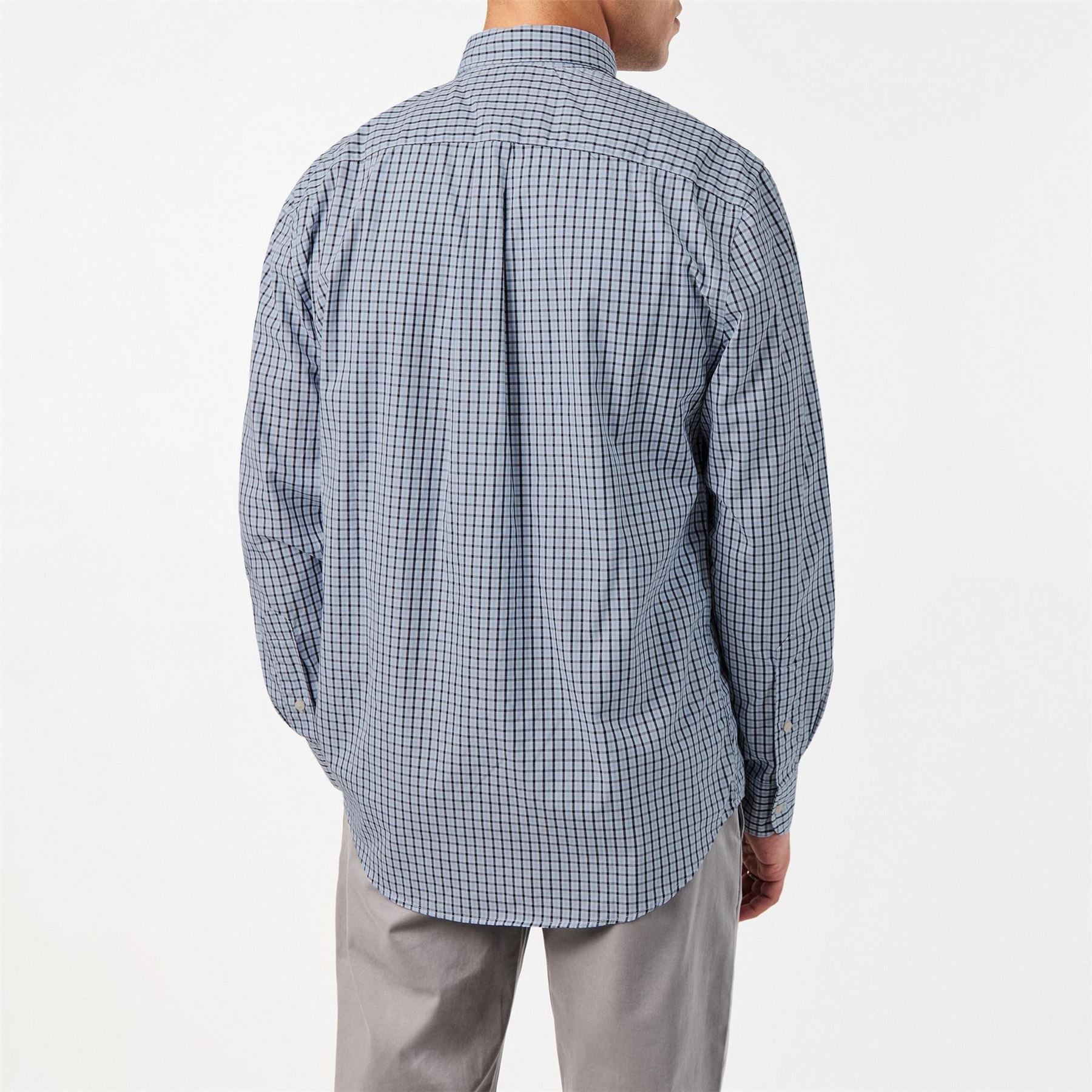 Tommy Hilfiger Flex Poplin Gingham Long Sleeve Patterned Shirt