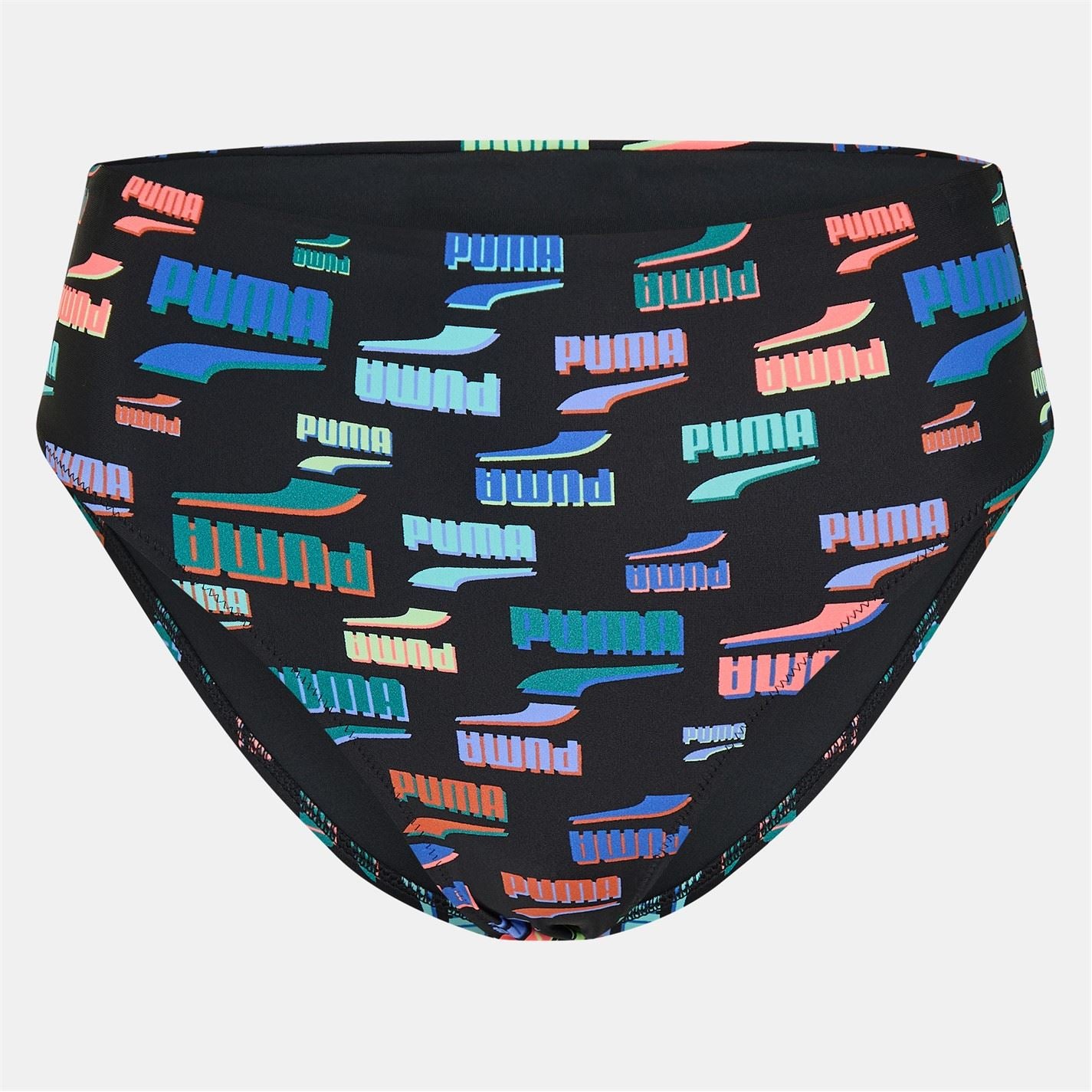 Puma Womens High Waisted Printed Bikini Bottoms