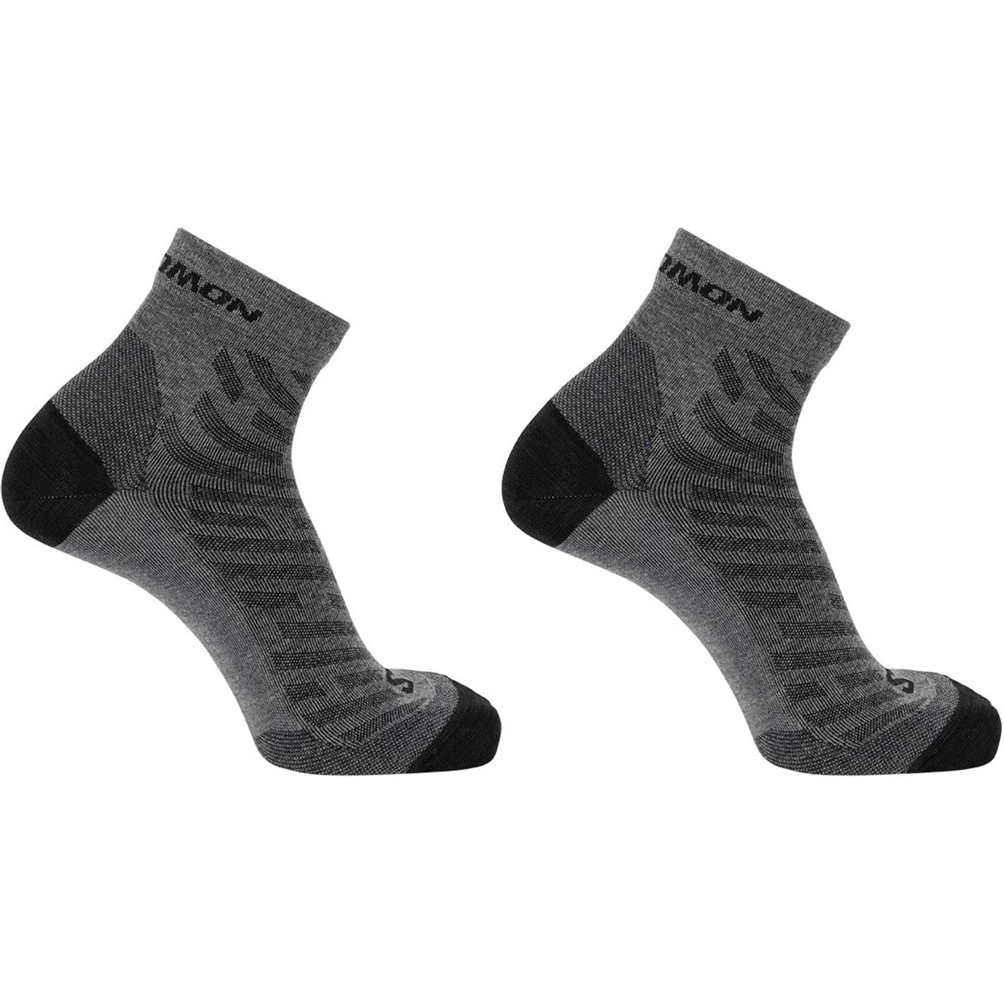 Salomon Wool Quarter 2 Pack Walking Socks Mens