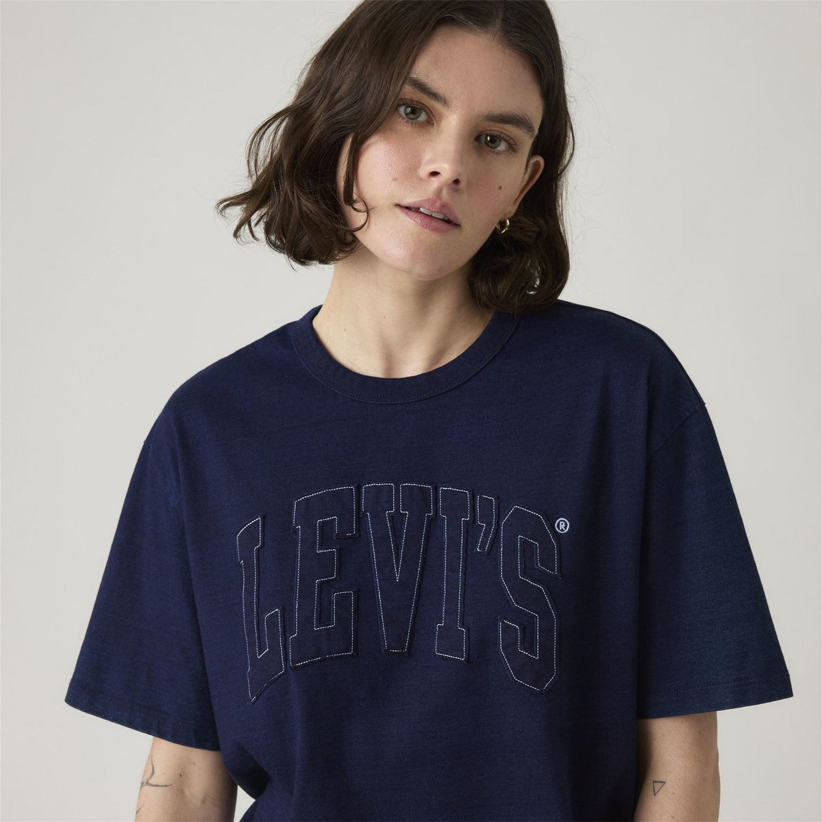 Levis 1873 Arch Lettering Crew Neck Short Sleeve T-Shirt
