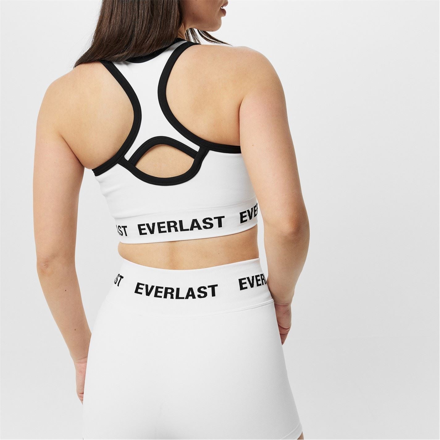 Everlast Cropped Snug Fit Crew Neck Bra