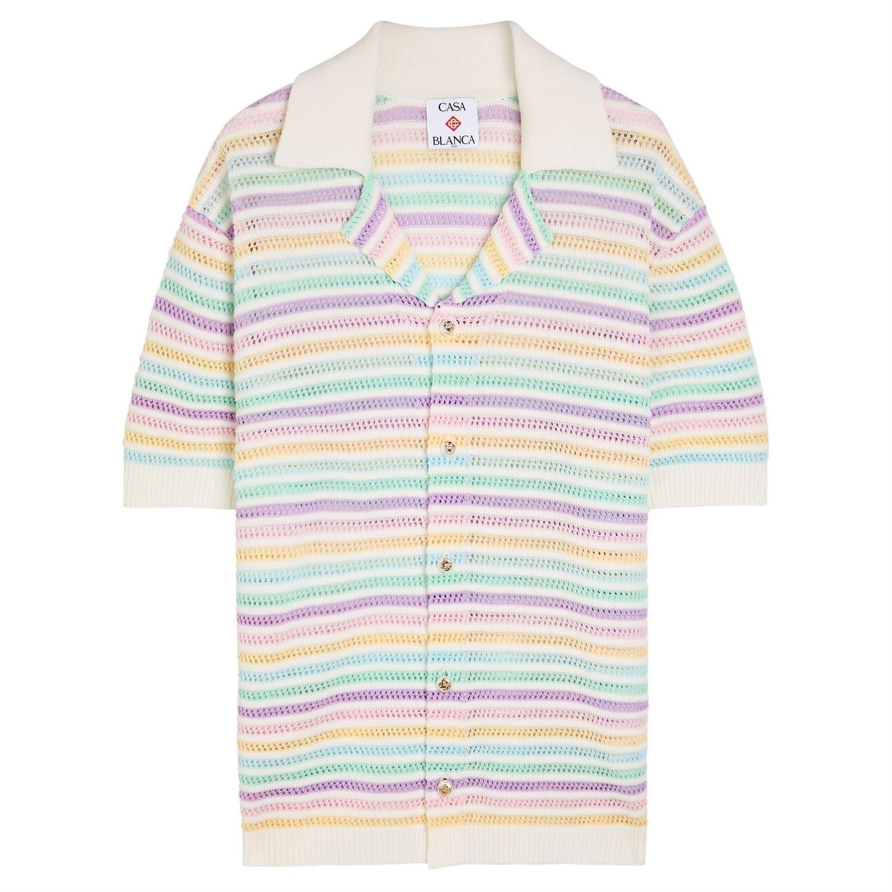 Casablanca Flower Crochet Polo