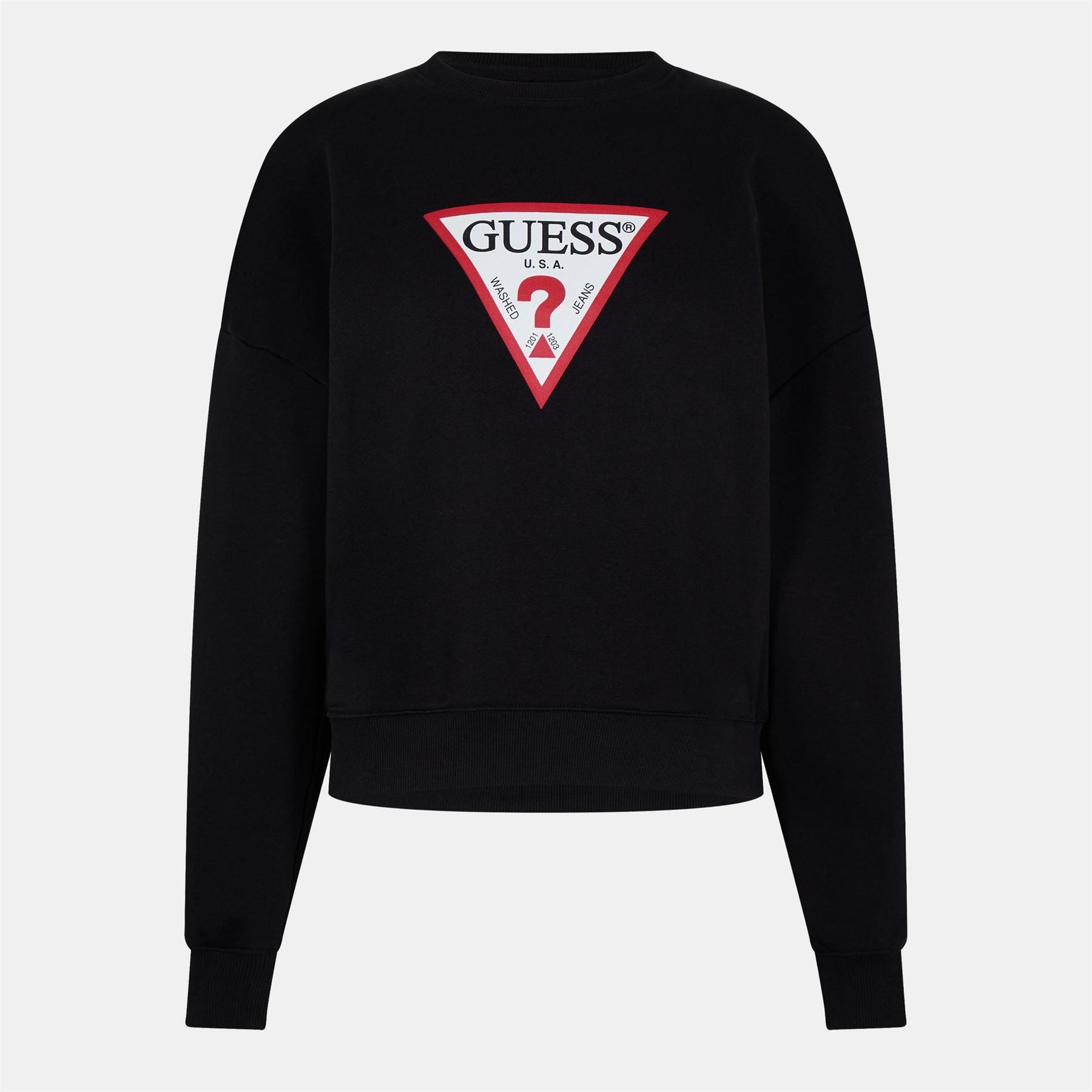 Guess Icon Crew Neck Relaxed Fit Sweater