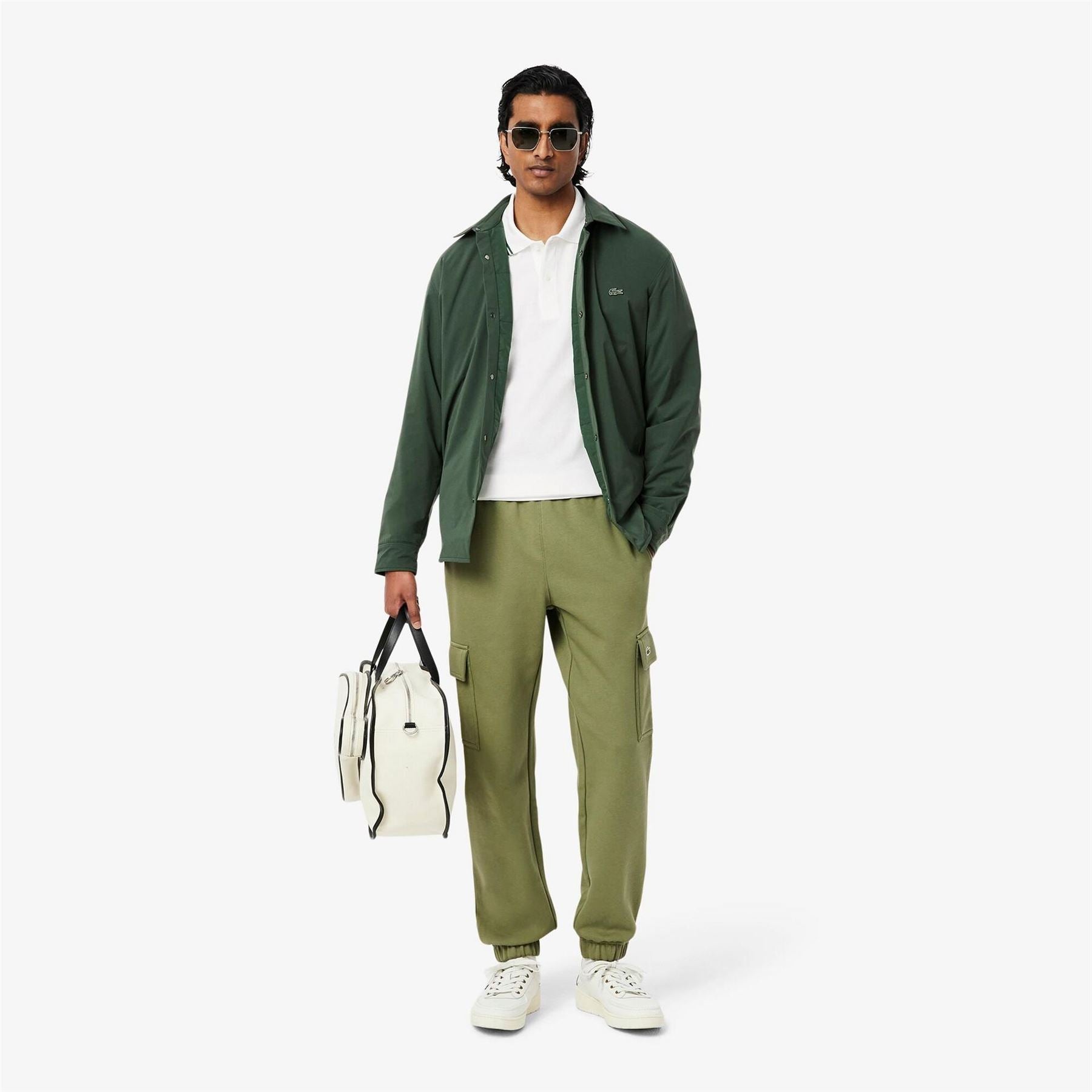 Lacoste Regular Fit Crocodile Print Polo