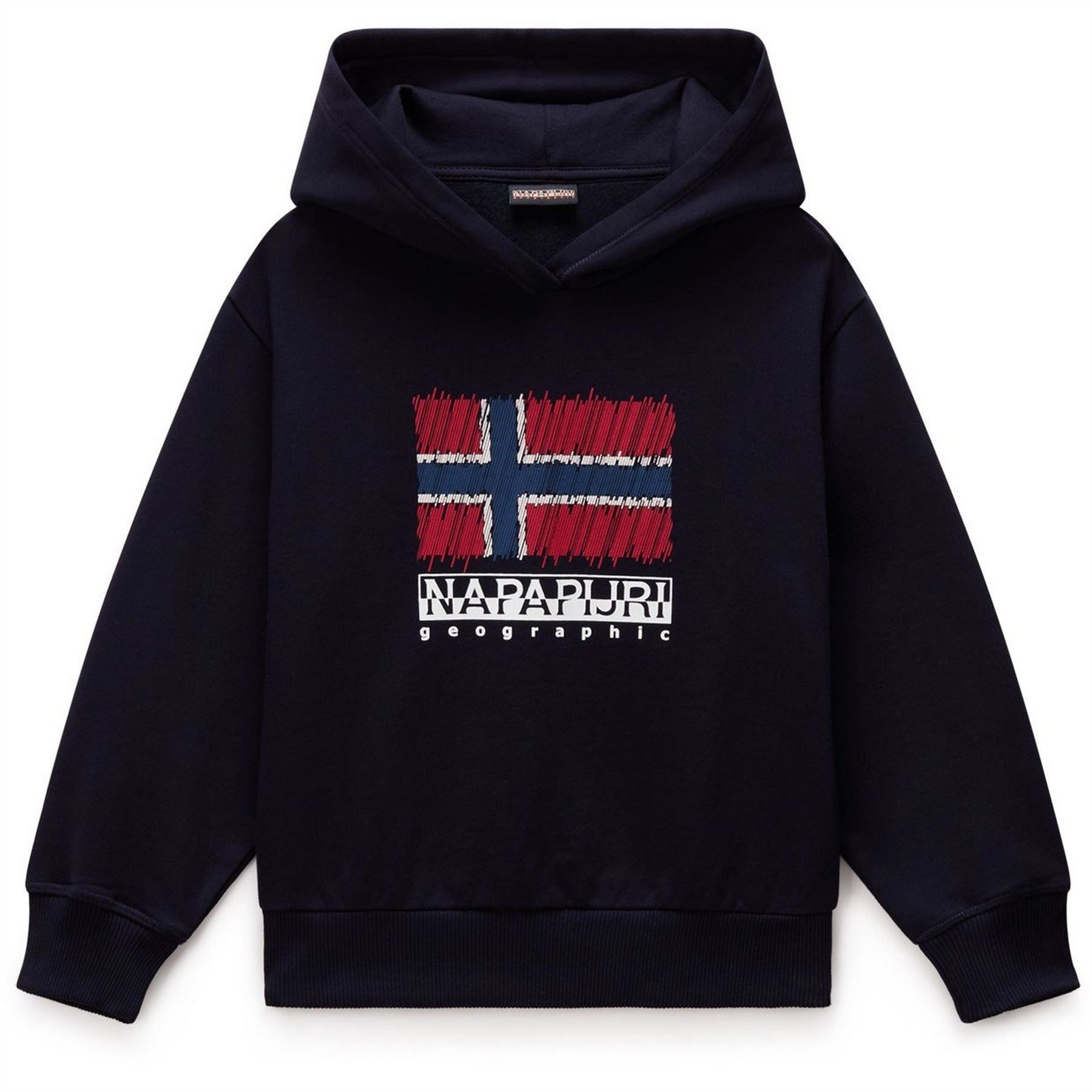 Napapijri Geographic Print Long Sleeve Hoodie