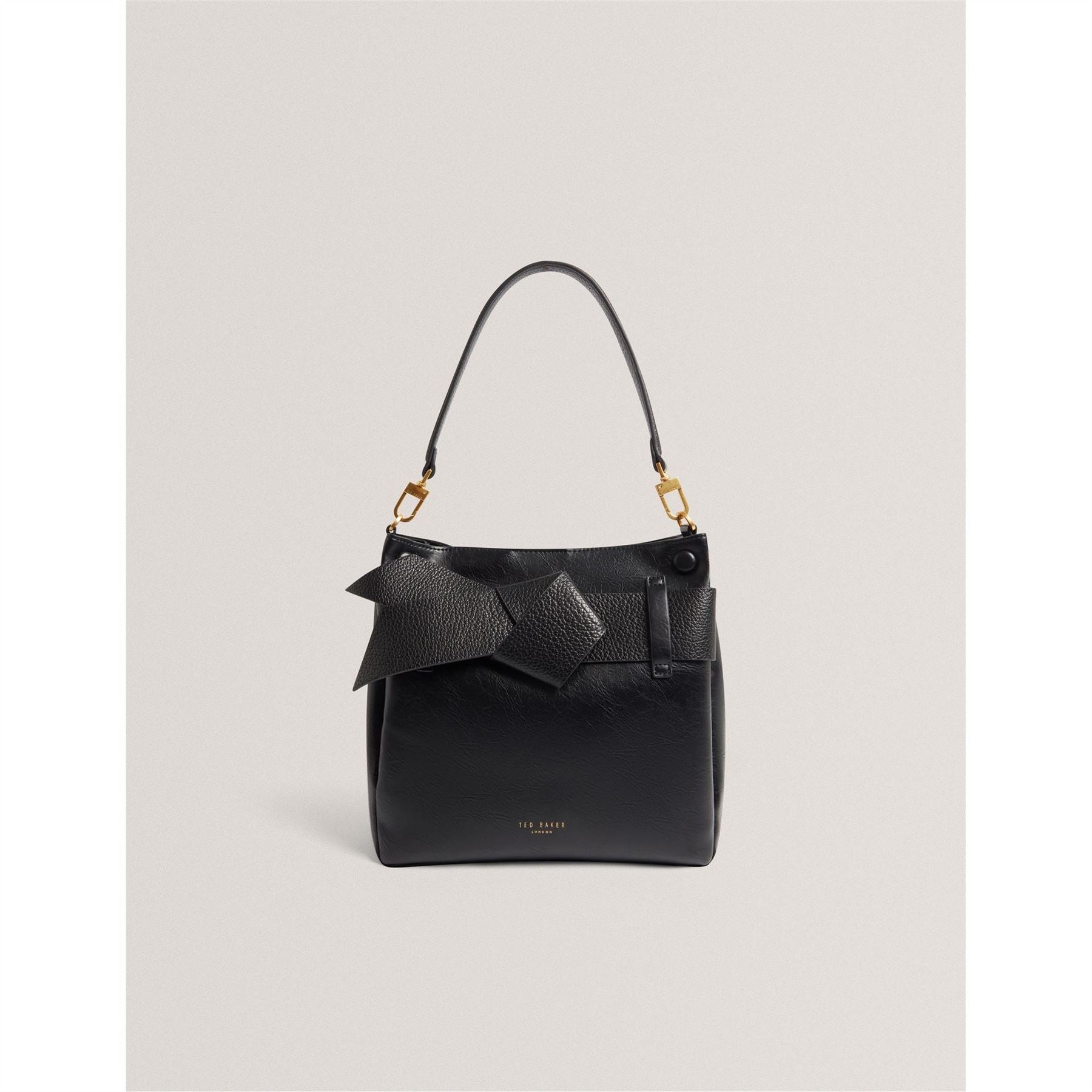 Ted Baker Bow Rectangle Shape Shoulder Bag with Gold Tone Hardware