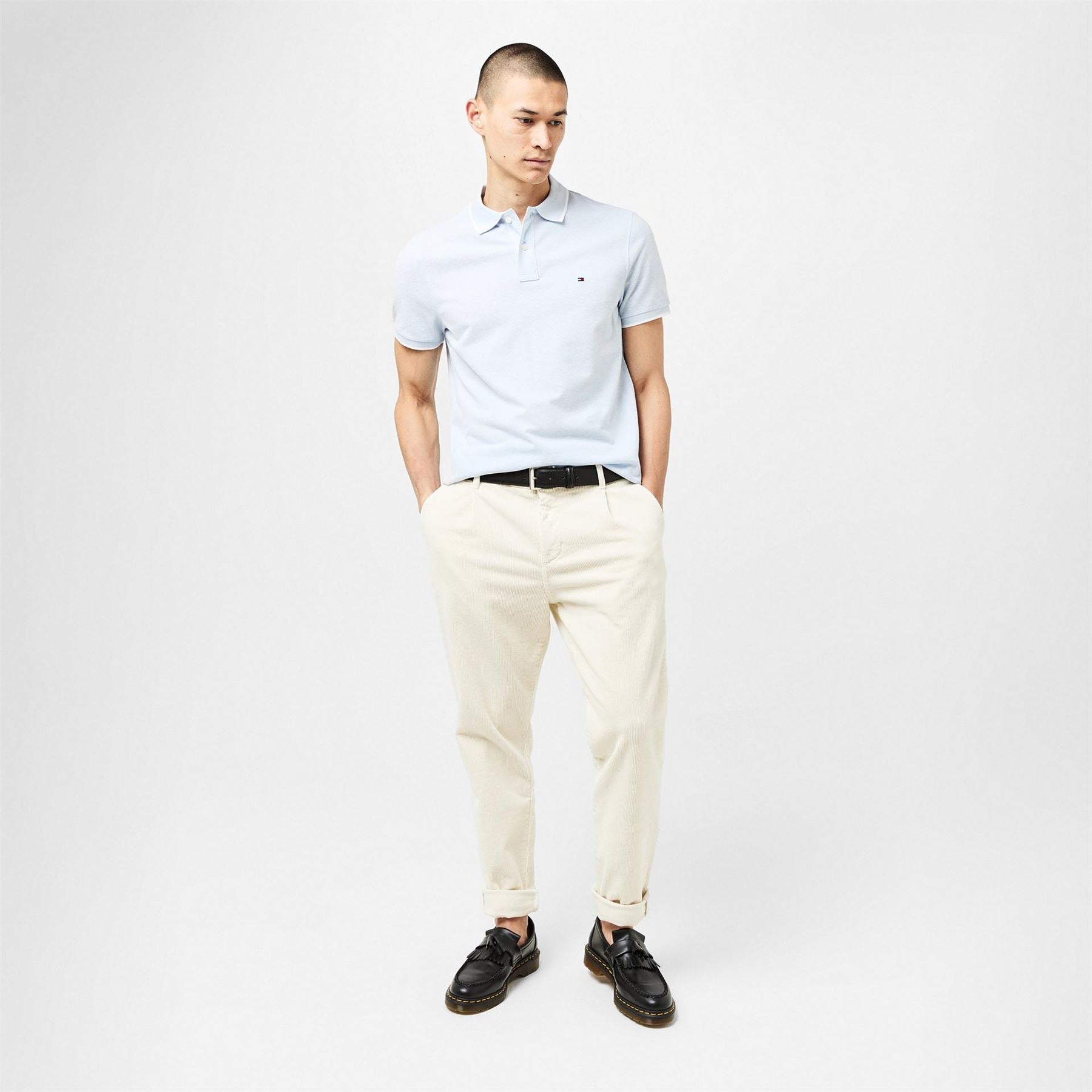 Tommy Hilfiger Linen Pique Regular Fit Short Sleeve Polo Shirt