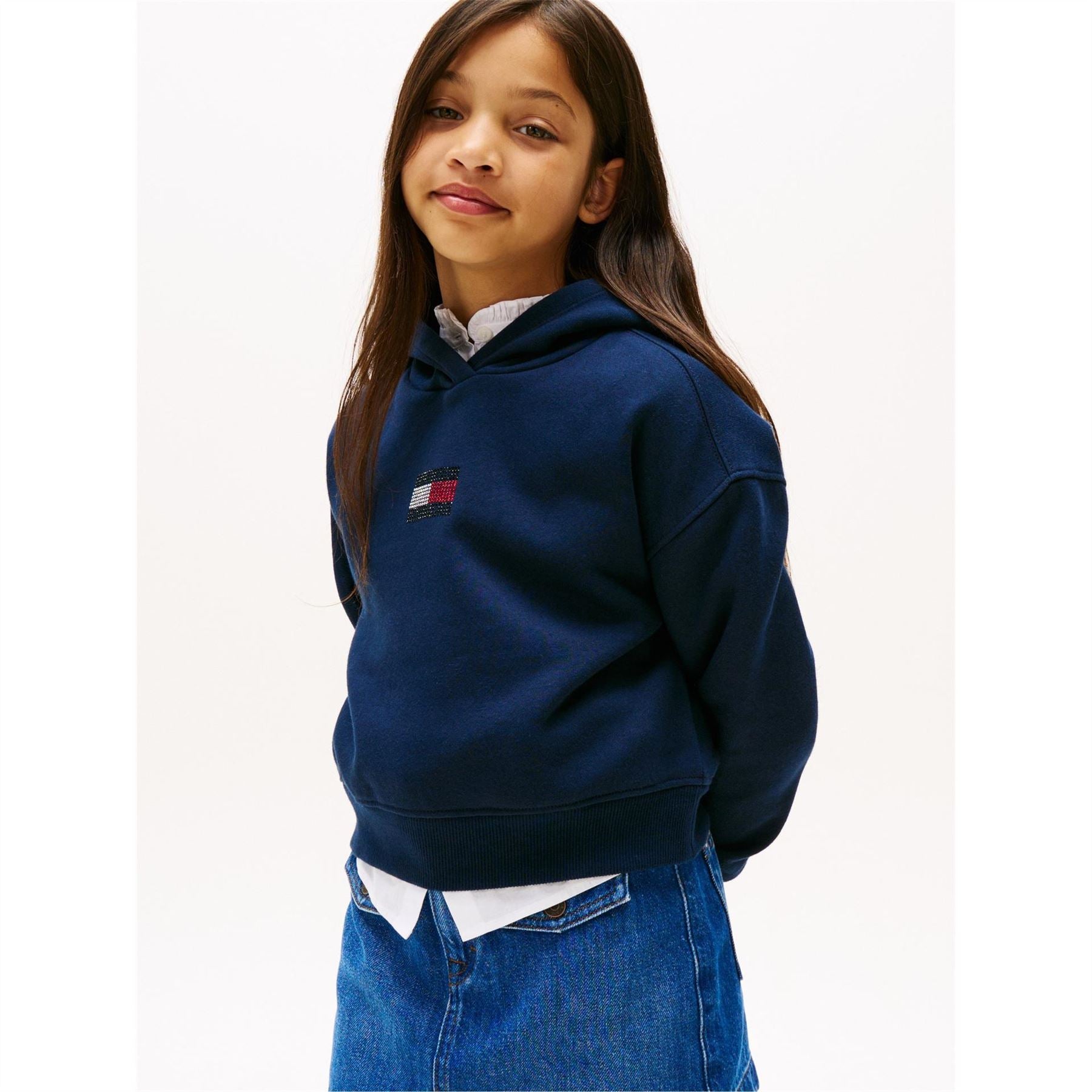 Tommy Hilfiger Diamante Long Sleeve Regular Fit Top