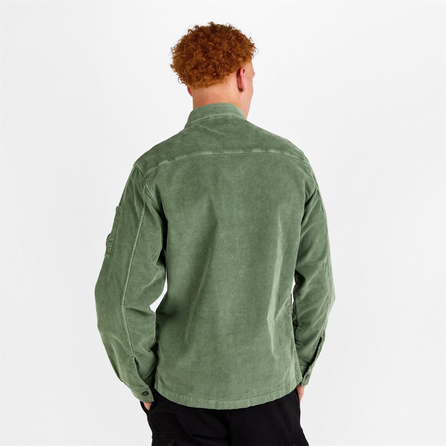 CP Company Lens Cord Long Sleeve Plain Shirt