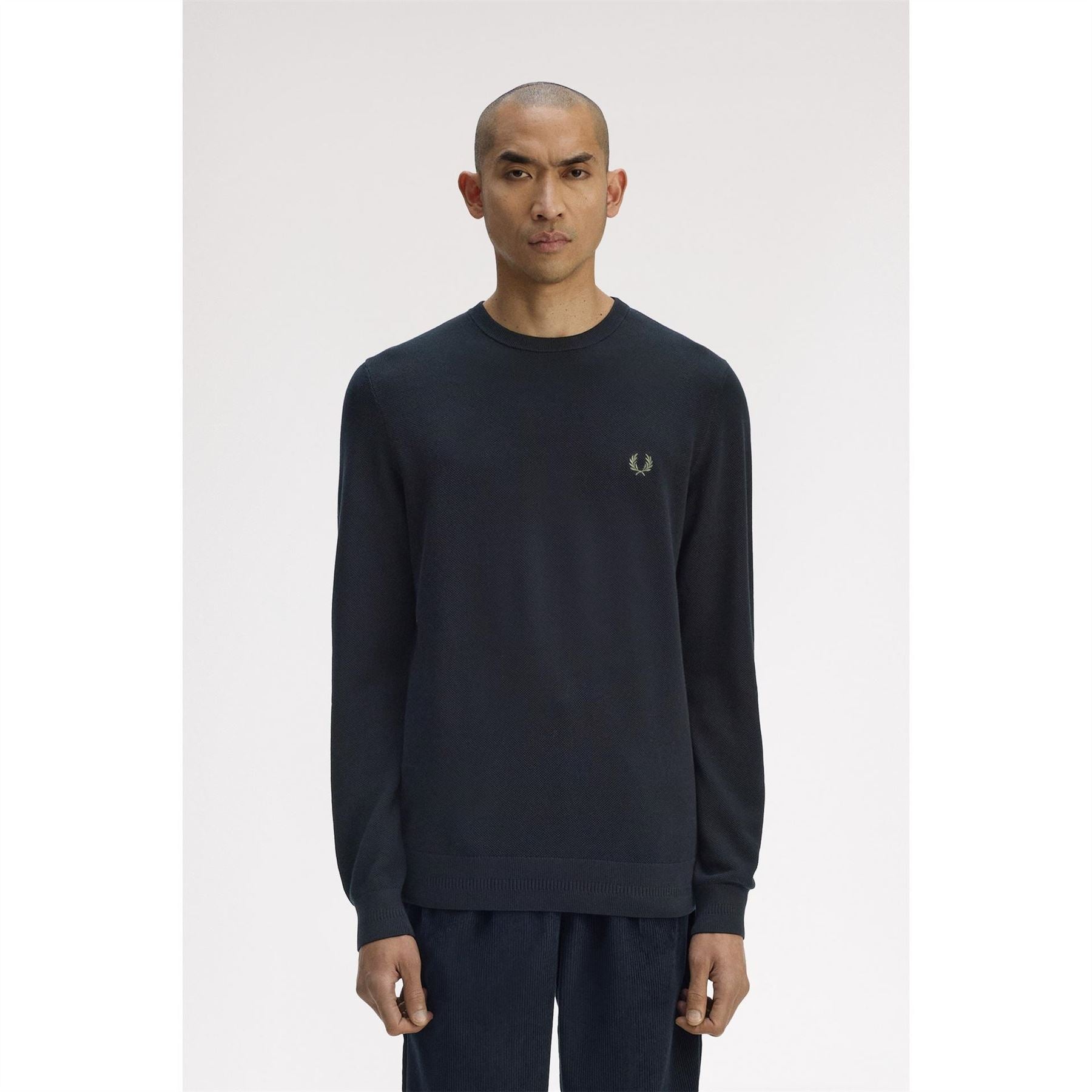 Fred Perry Pique Crew Neck Jumper