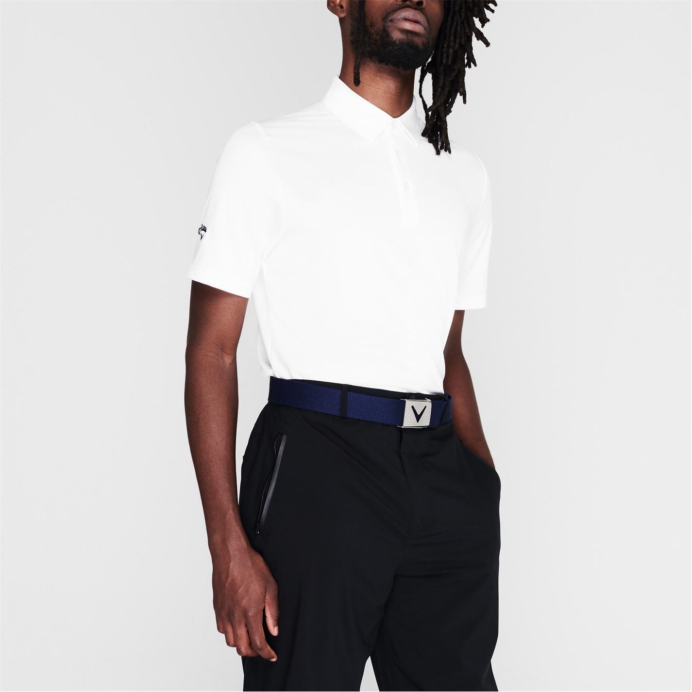 Callaway Mens Solid Polo Shirt