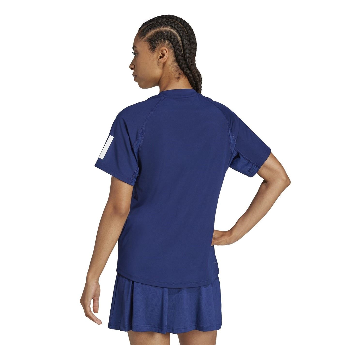 adidas Womens Club 3 Stripes Tennis Climacool T-Shirt