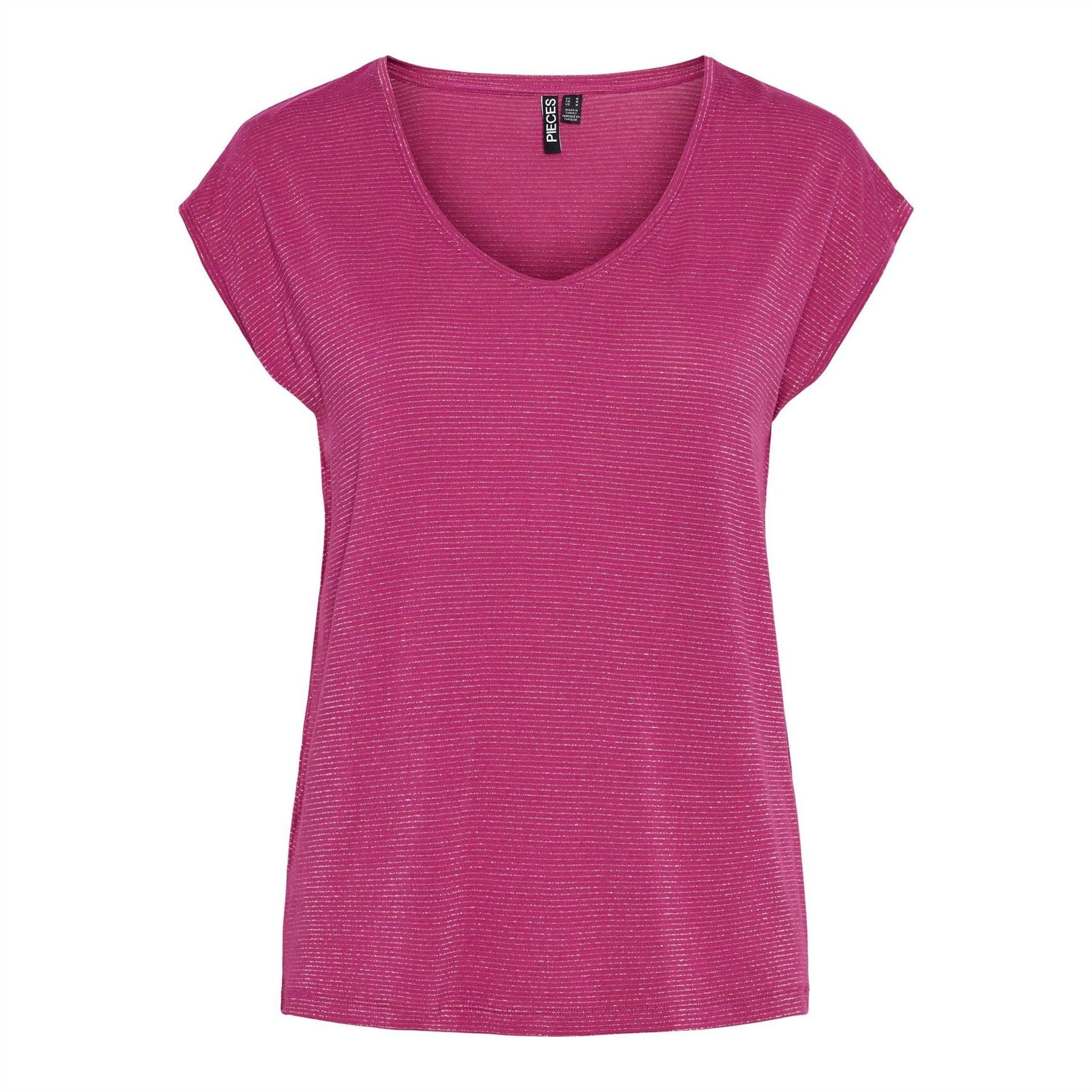 Pieces V-Neck Regular Fit T-Shirt