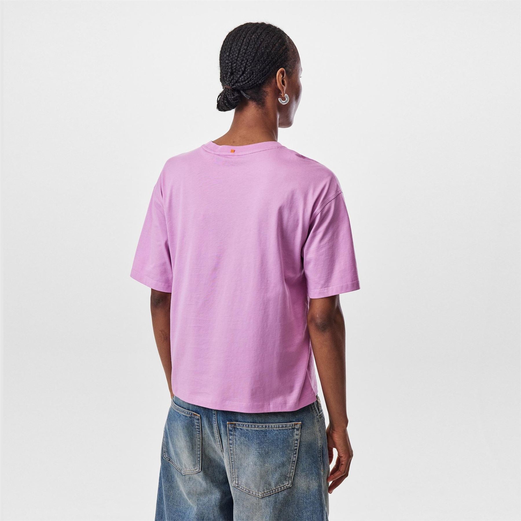 Boss Shiny Logo T-Shirt With Centre Logo