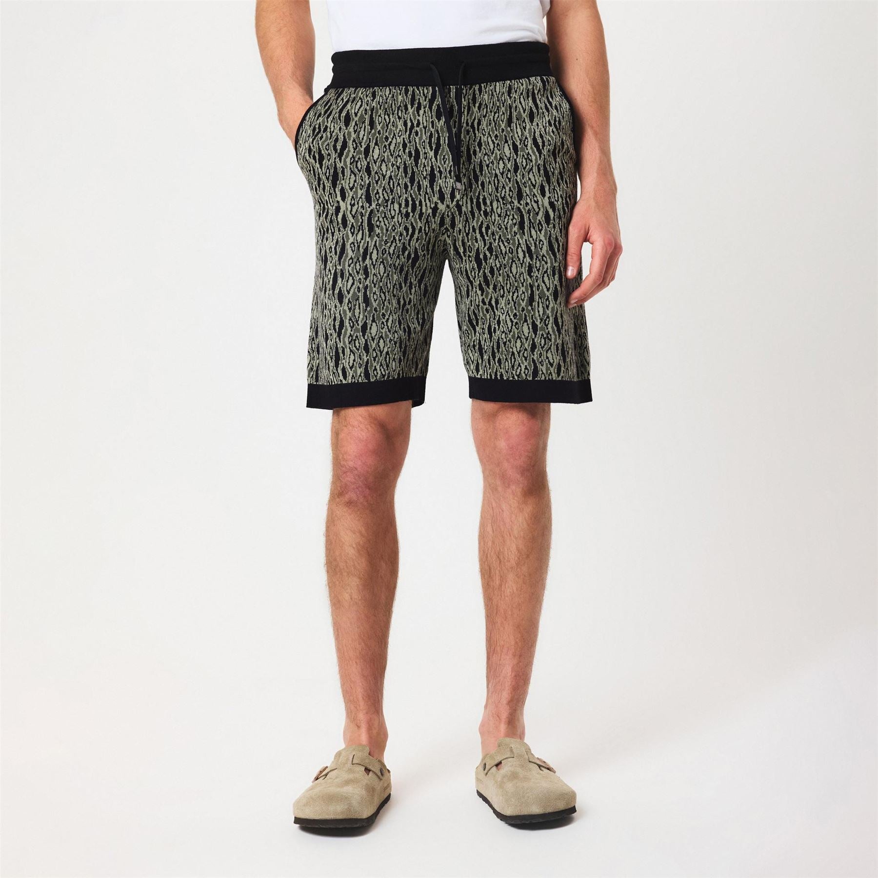 Hugo Animal Patterned Sweat Shorts