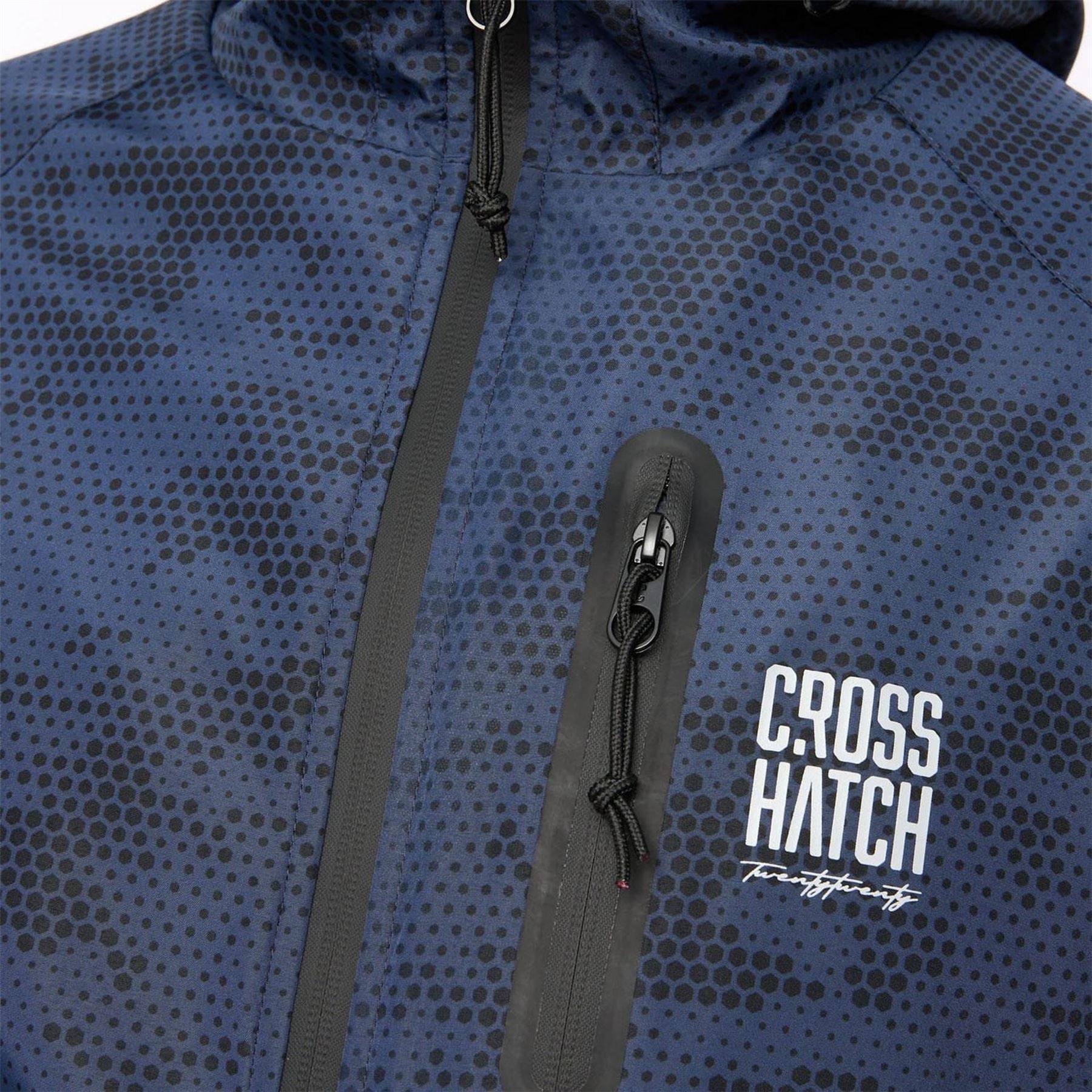 Crosshatch Allover Print Jacket