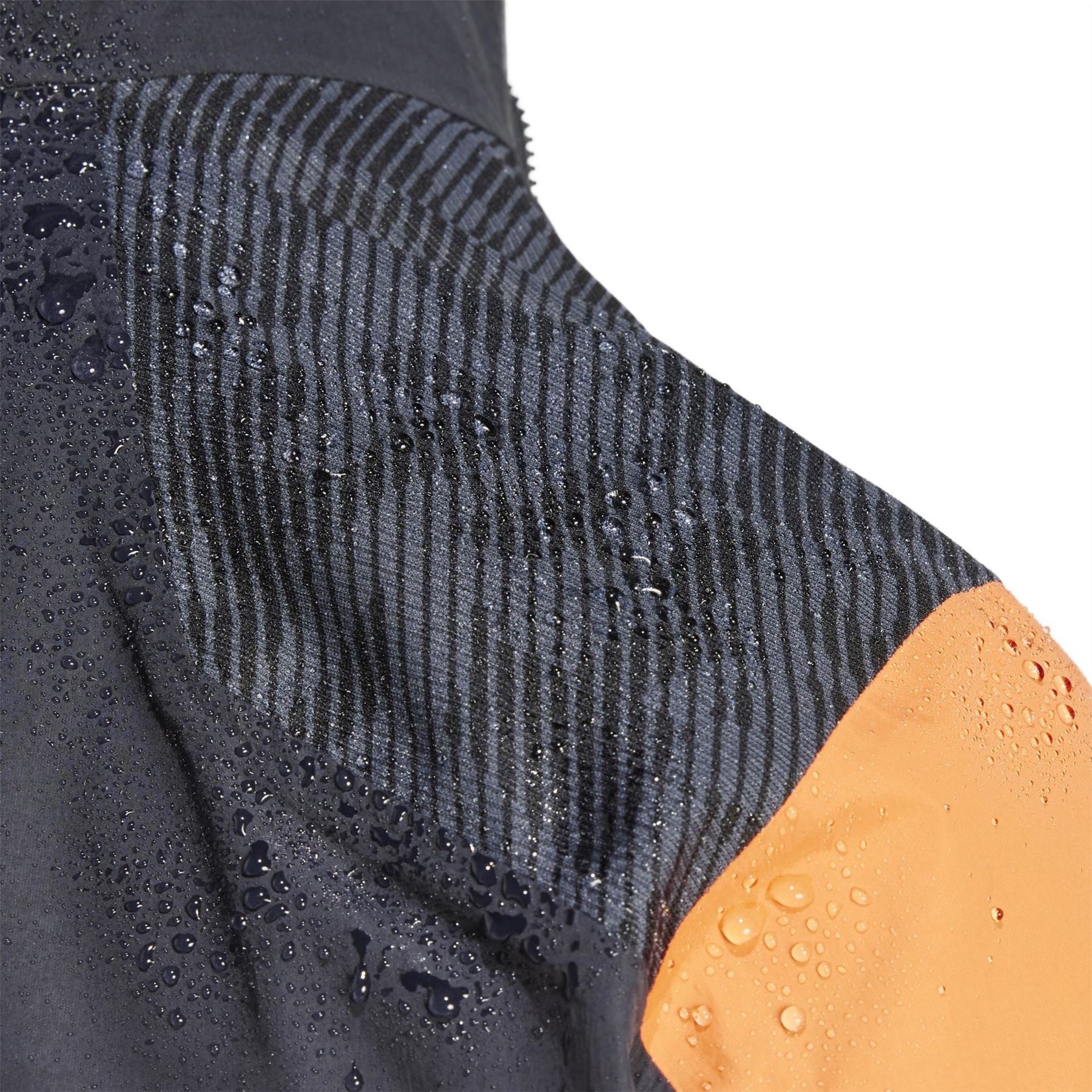 adidas XPR Hybrid Hooded Full Zipper Color Block Rain Jacket