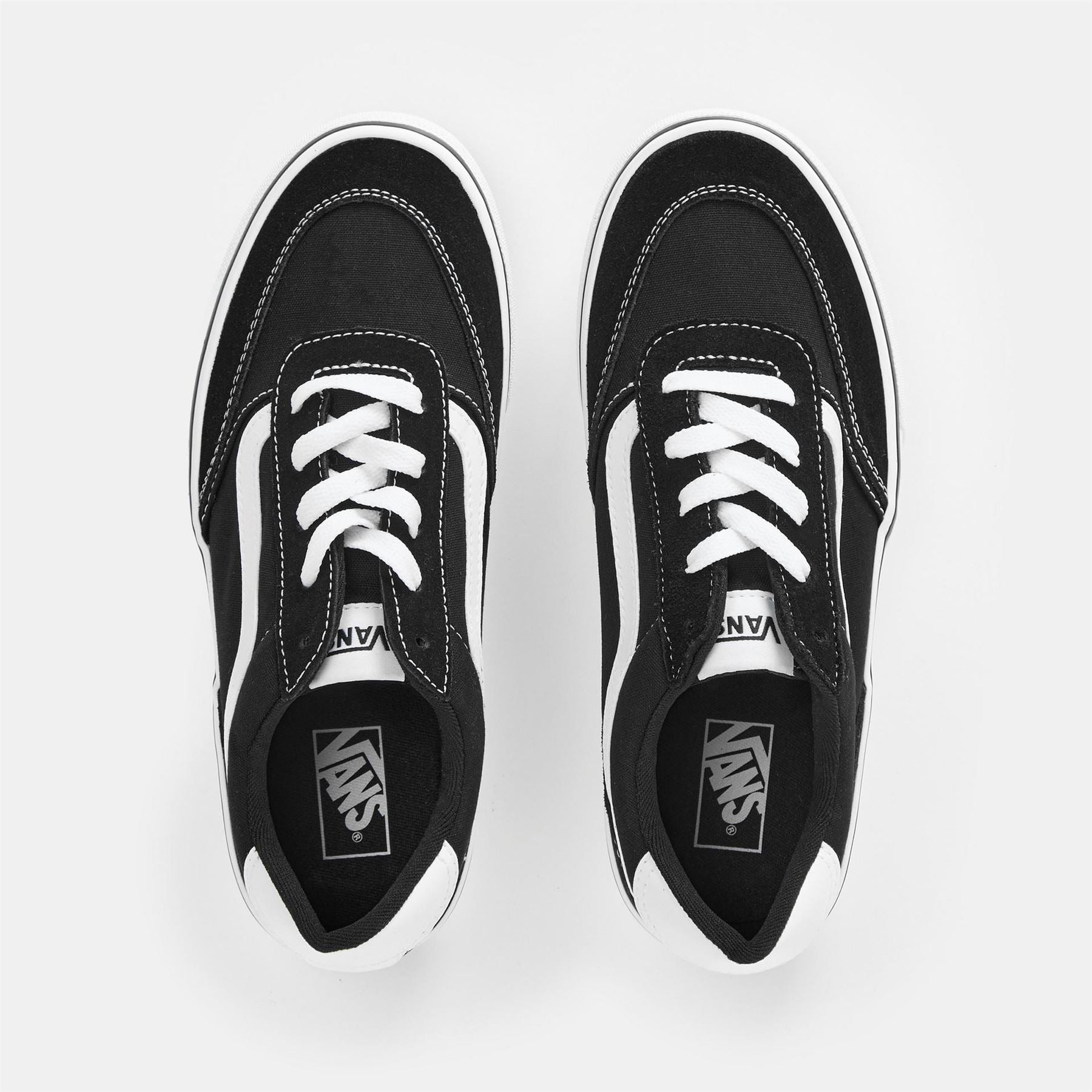 Vans Juniors Canvas Low Top Lace-Up Sneakers