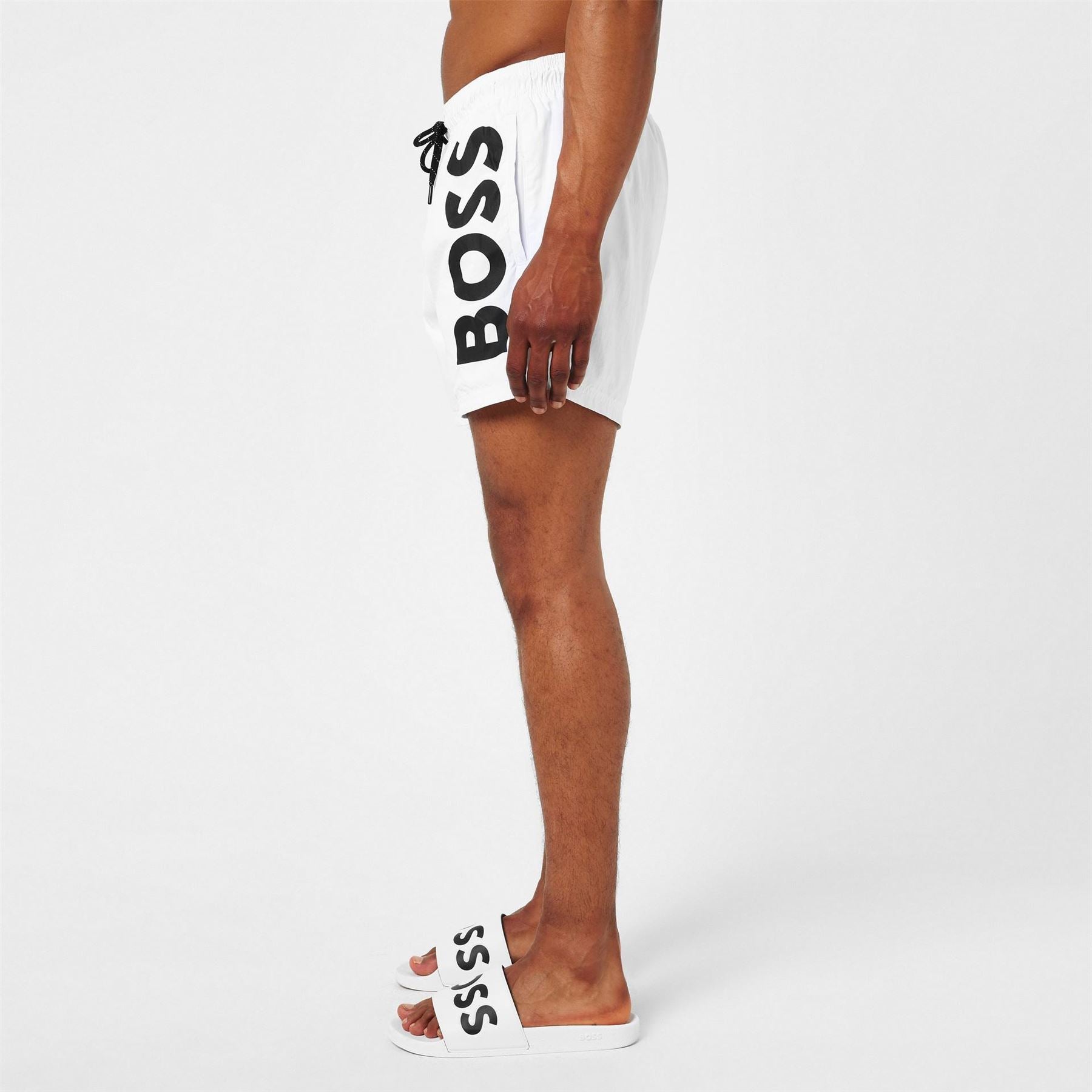 Boss Octopus Swim Shorts With Bold  Branding