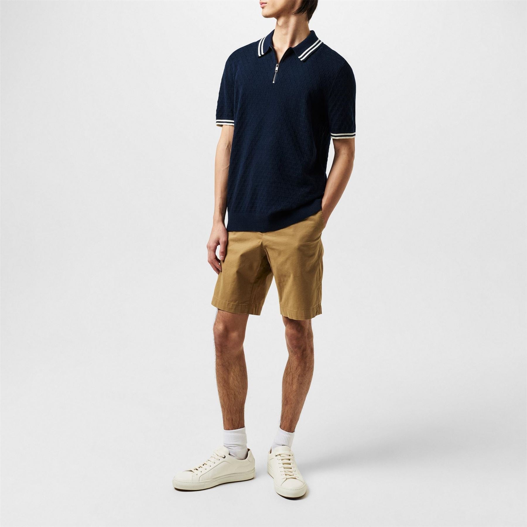 Ted Baker Mahani Zip Regular Fit Polo Shirt