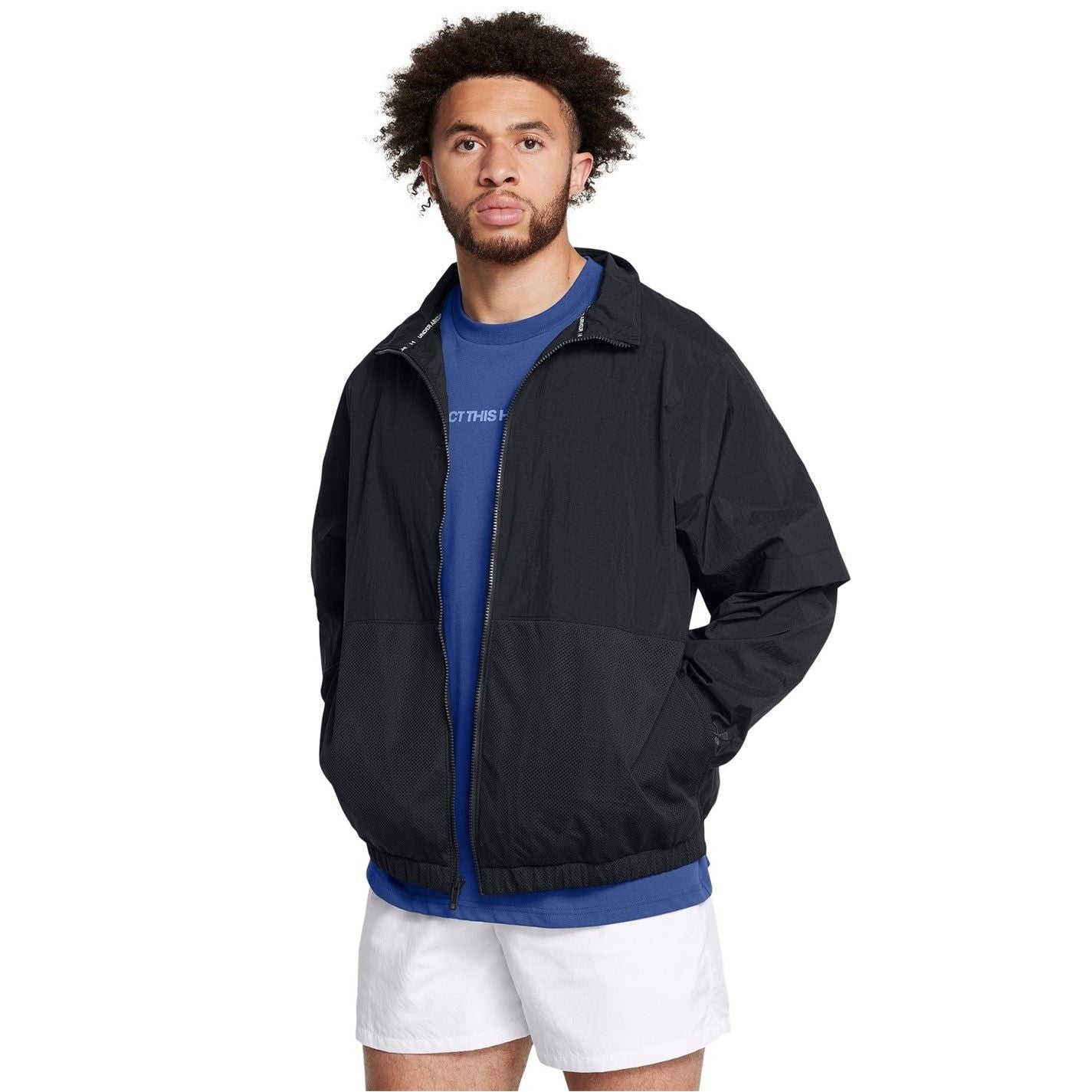 Under Armour Crinkle Woven Bomber Jacket