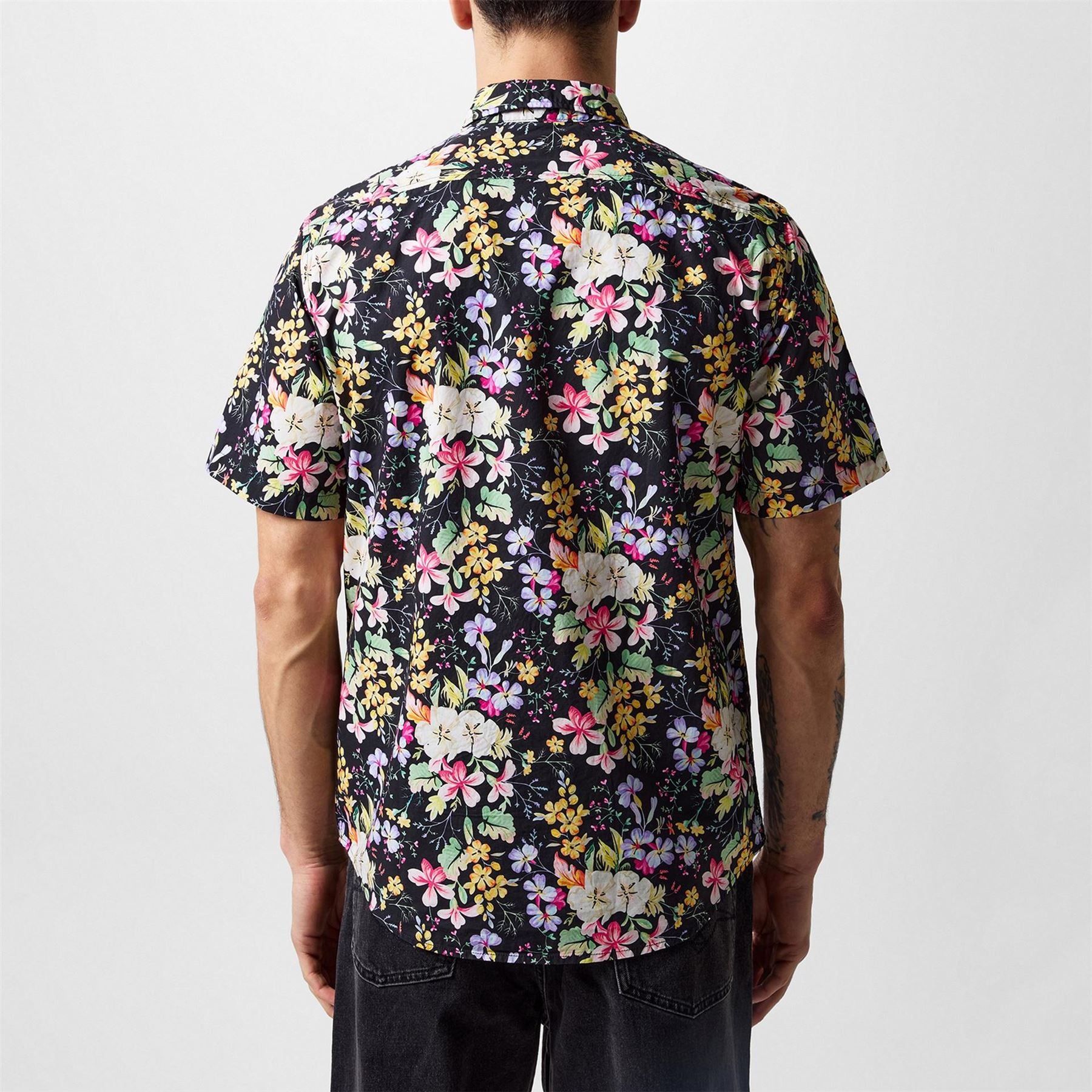 Replay Floral Print Short Sleeve Patterned Shirt