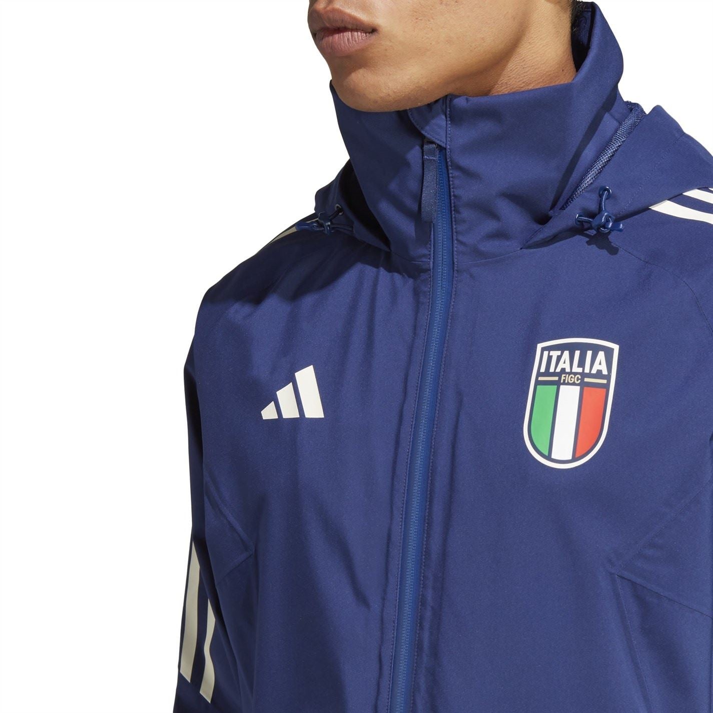 adidas Figc Hooded Windbreaker Jacket