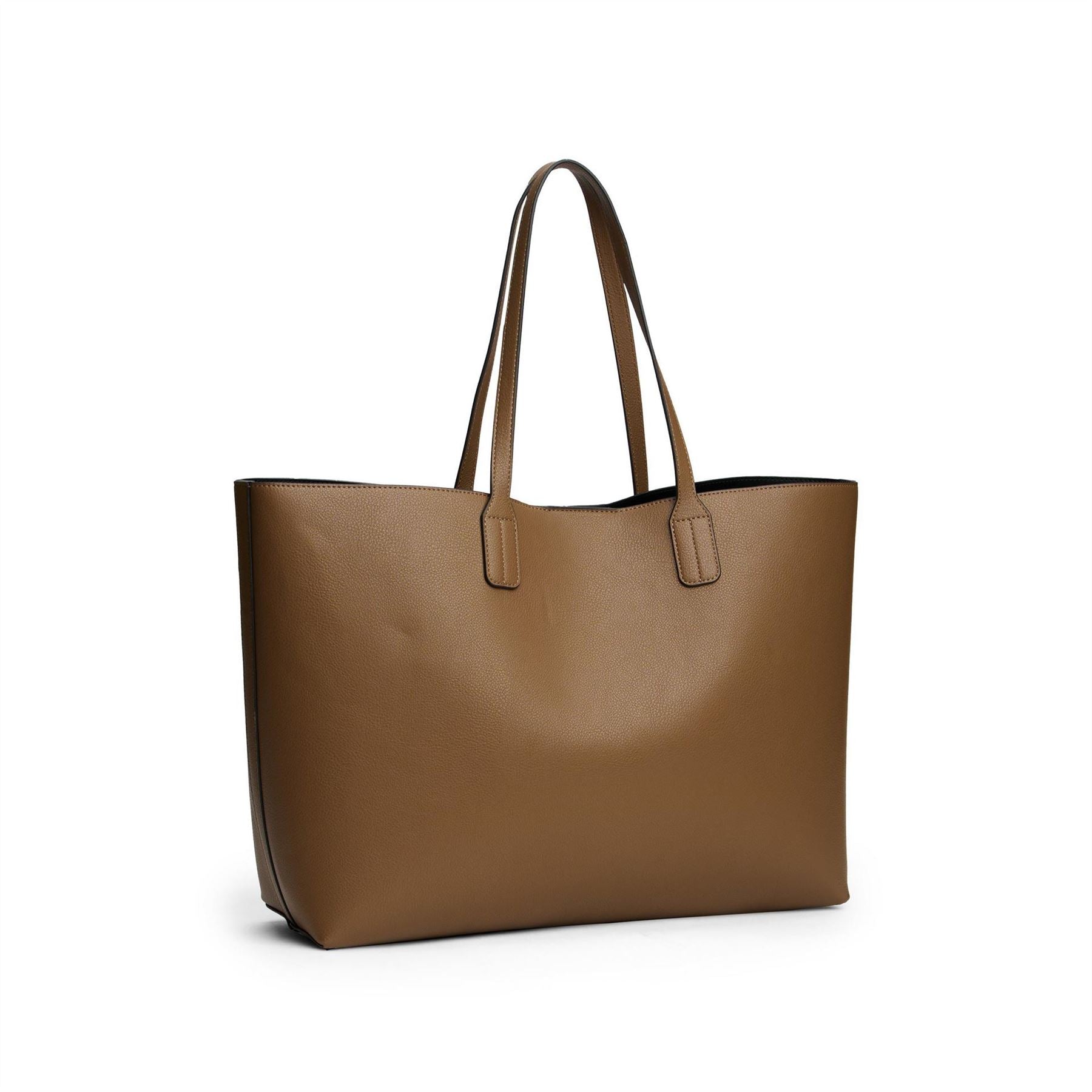 Tommy Hilfiger Solid Patterned Icon Tote with Gold Tone Hardware