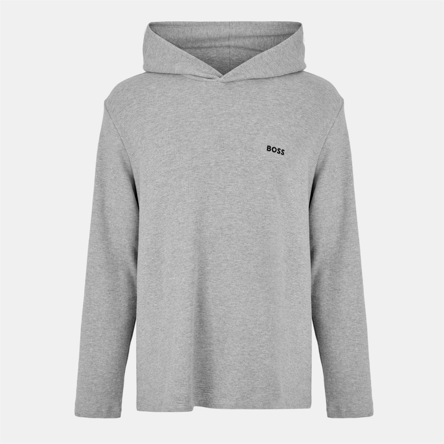 Boss BOSS Bodywear Waffle Loungewear Hoodie with Logo Detail