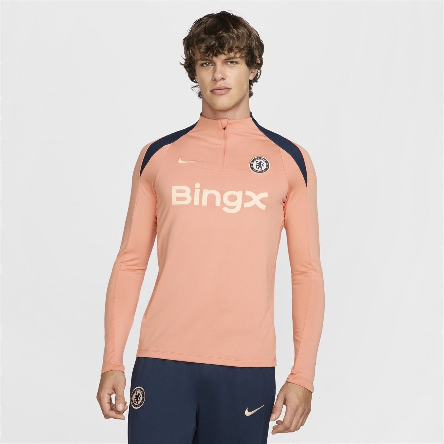 Nike Chelsea Slim Fit Long Sleeve Raglan Drill Top