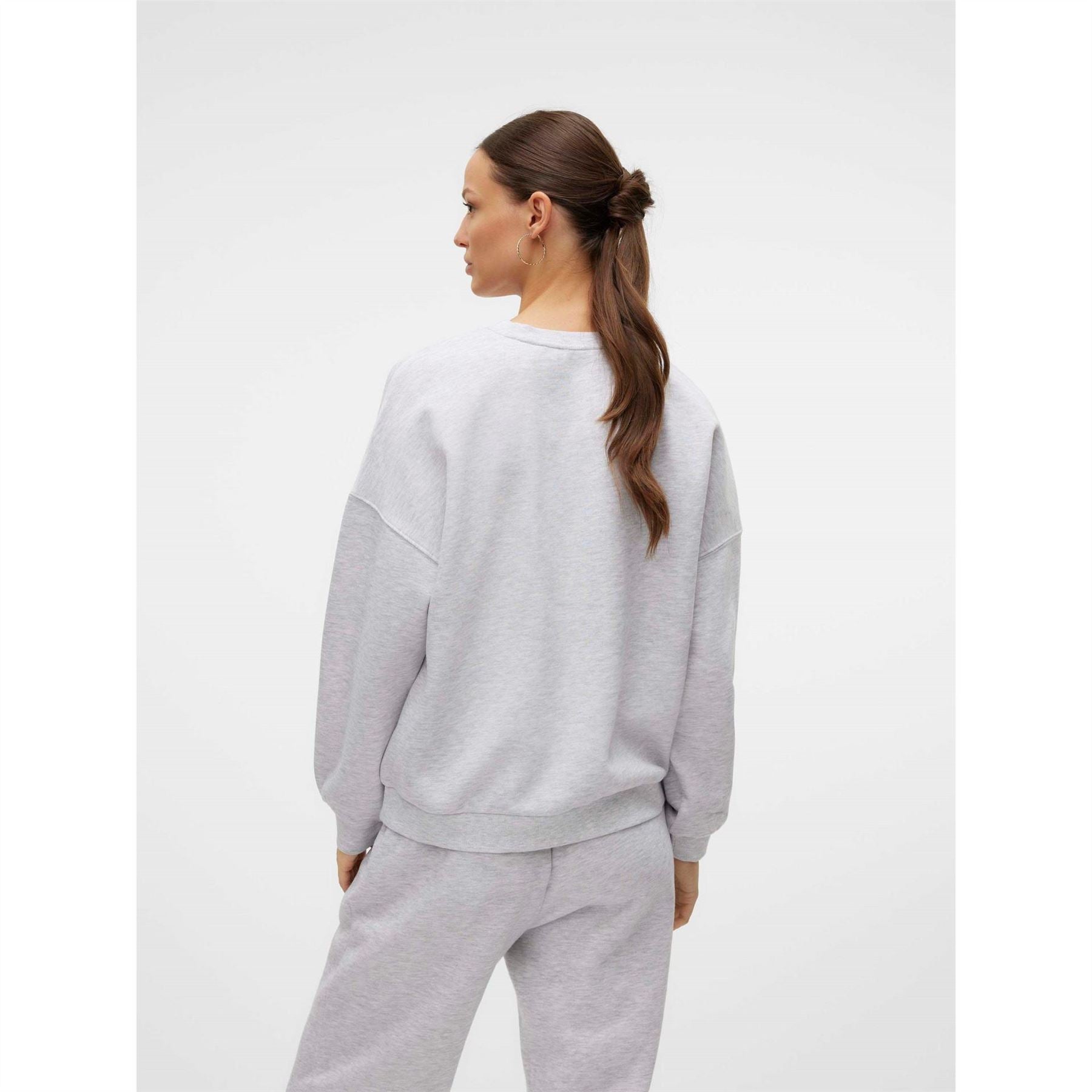 Vero Moda Crew Neck Drop Shoulder Long Sleeve Sweater