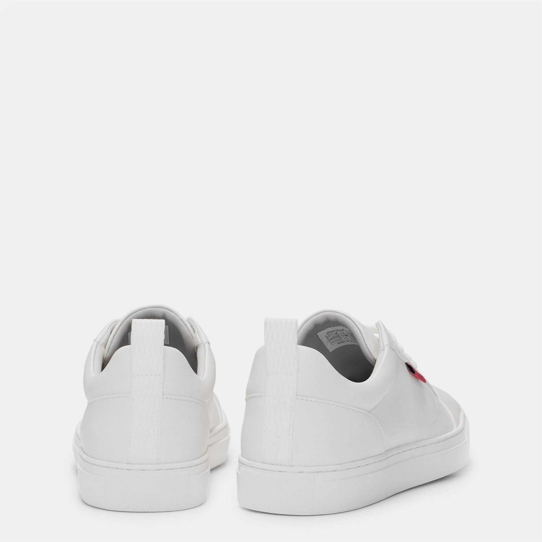 Hugo Leather Logo Trainers
