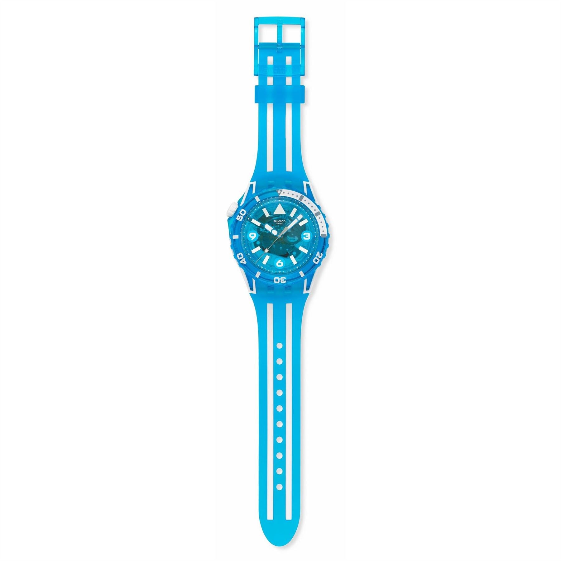 Swatch Scubaqua 52 Rubber Strap Analogue Sport Watch