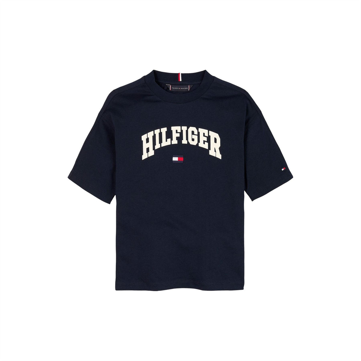 Tommy Hilfiger Varsity Lettering Regular Fit Crew Neck T-Shirt